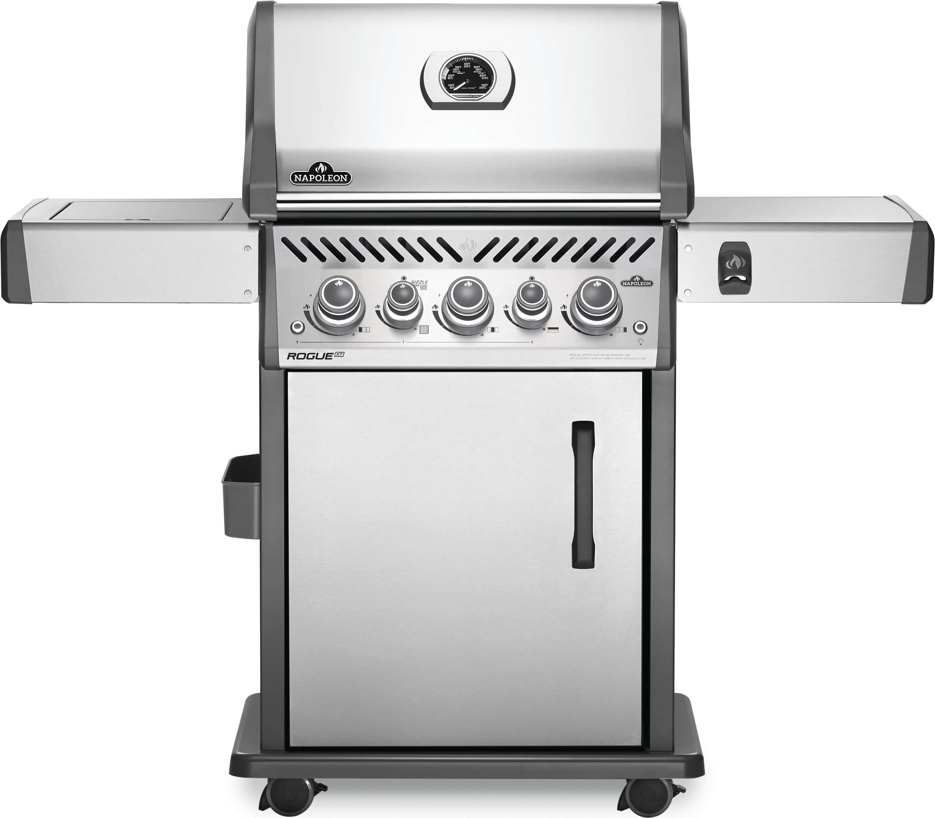 NAPOLEON SE Stainless Steel 3-Burner Liquid Propane Infrared Gas with 1 Side Burner with Rotisserie in the Gas Grills at Lowes.com