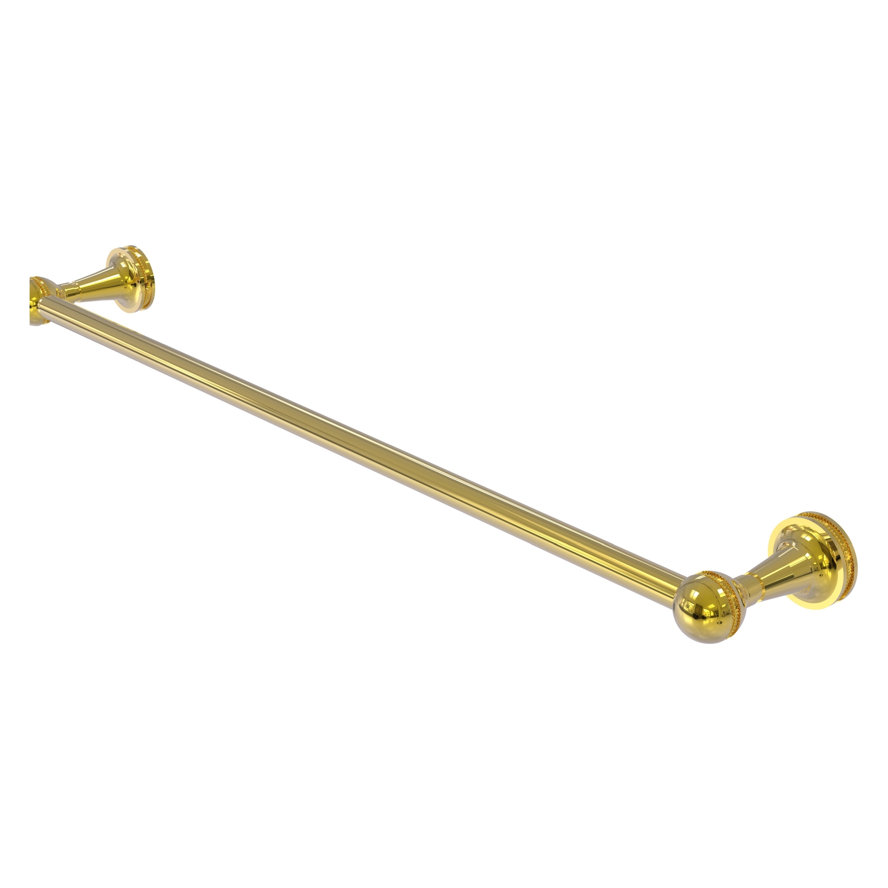 Allied Brass MA-21/36-PB Mambo 36-in Polished Brass Wall mount Single Towel Bar