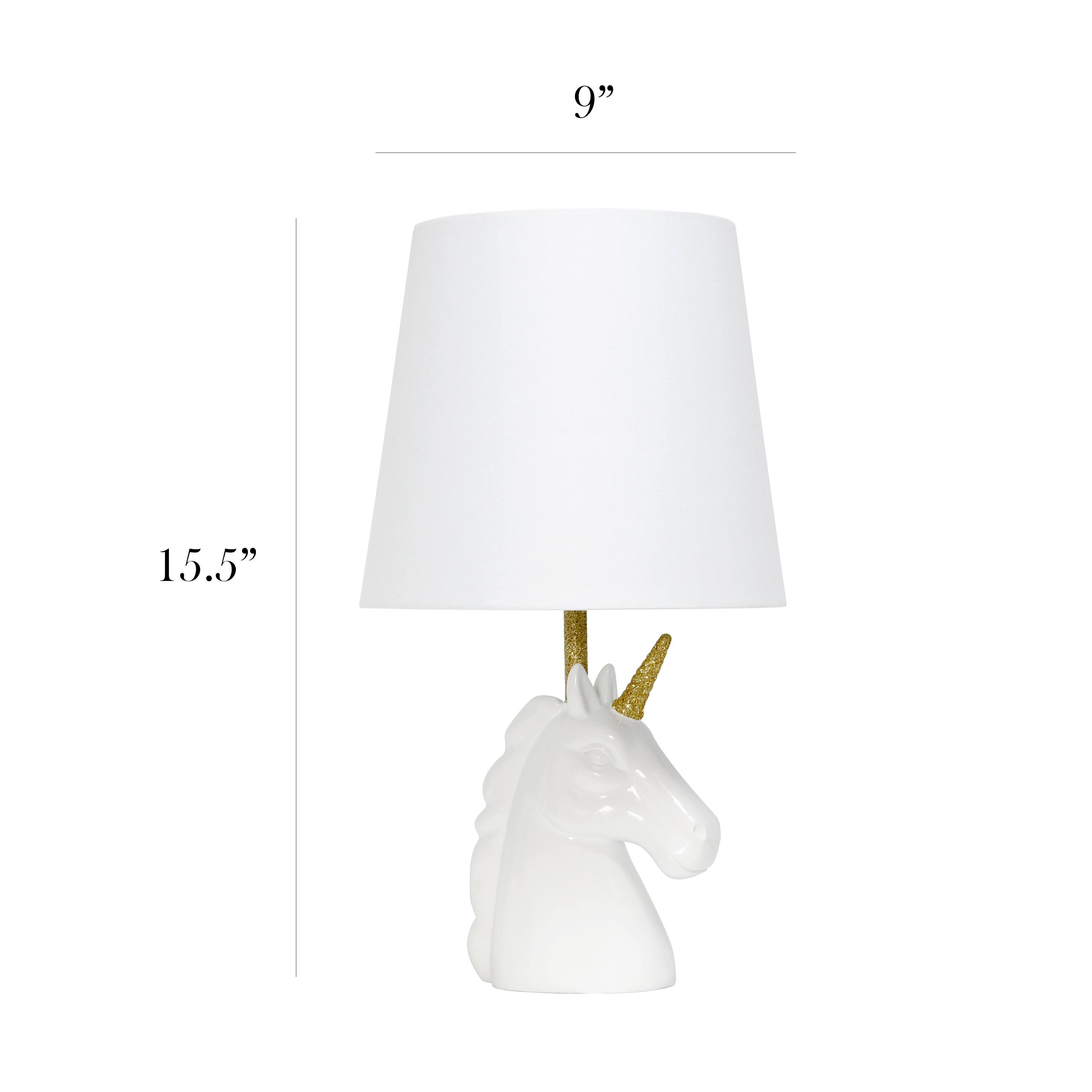 Simple Designs LT1078-WHT Table-Lamps - View #9