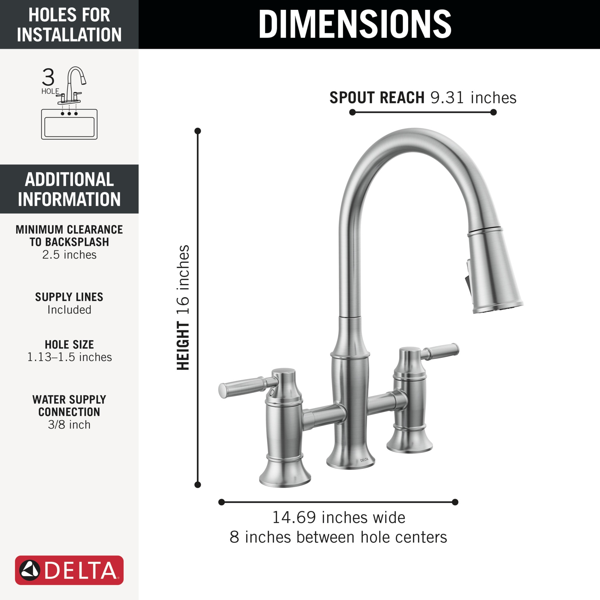 Delta 2384L-AR-PR-DST Kitchen-Faucets - View #6