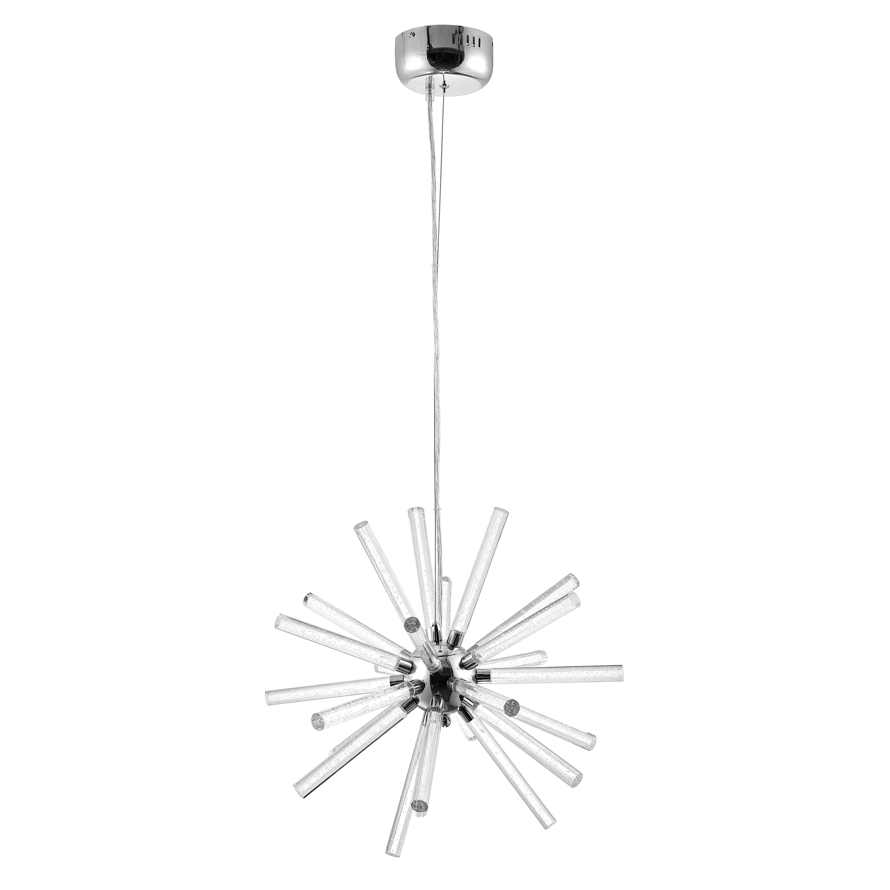 Safavieh PND4103A Gema 24 -Light Chrome/Clear Modern/contemporary Sputnik Medium Hanging Pendant light