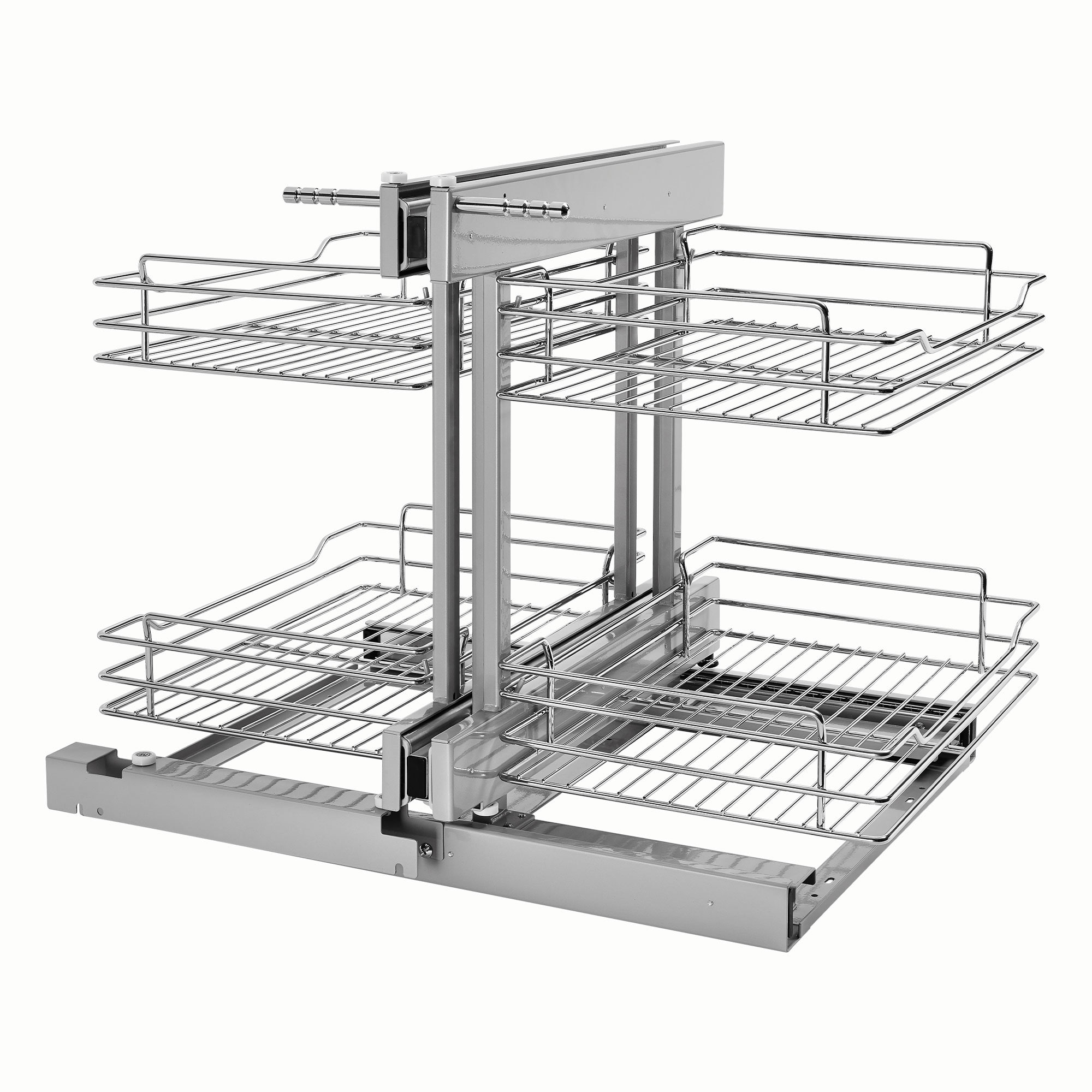 Rev-A-Shelf Two-Tier Pull-Out Baskets 17.75-in W x 19-in H 2-Tier  Cabinet-mount Metal Soft Close Pull-out Sliding Basket Kit in the Cabinet  Organizers department at