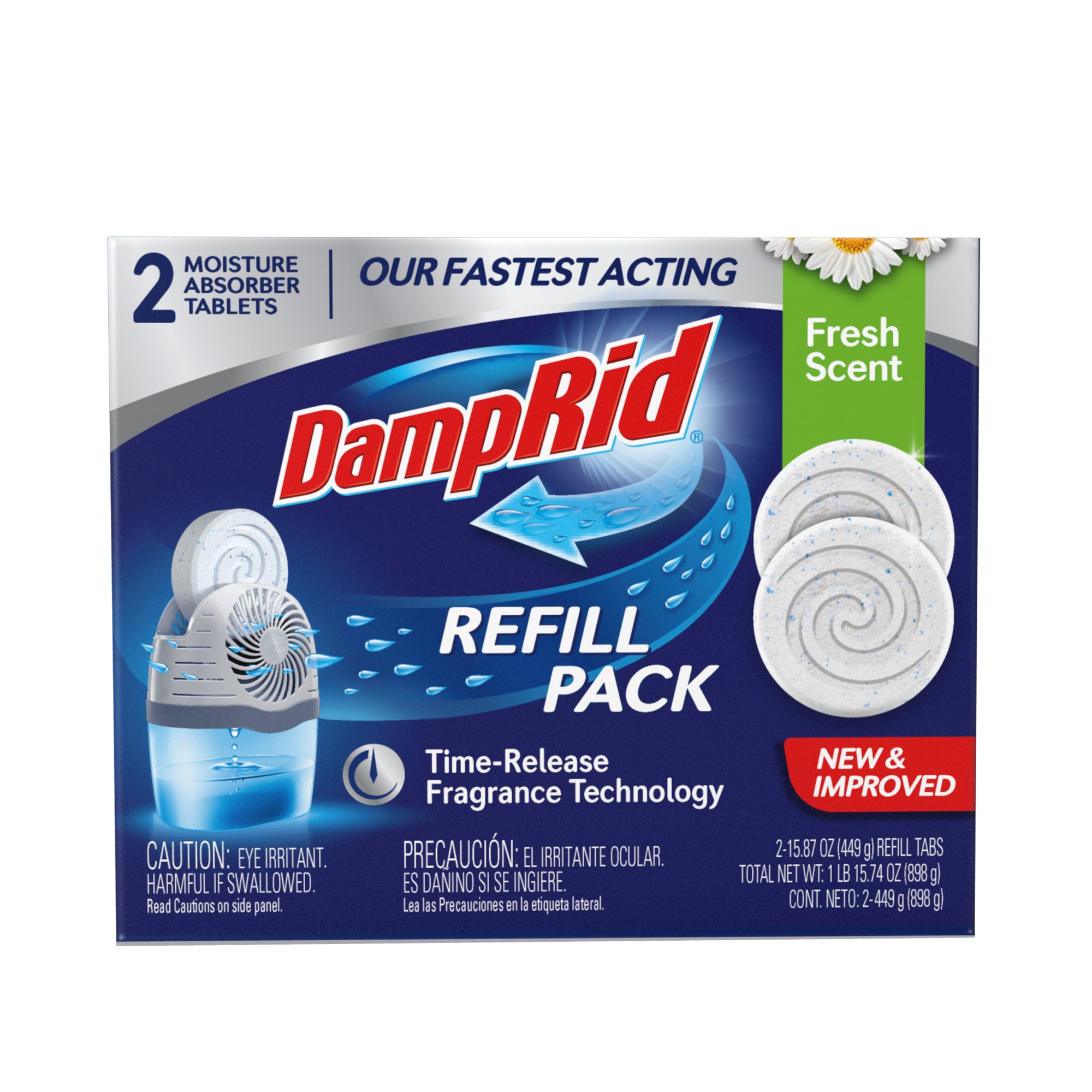 DampRid DampRid 2pk Drop In Tabs Fresh Scent at