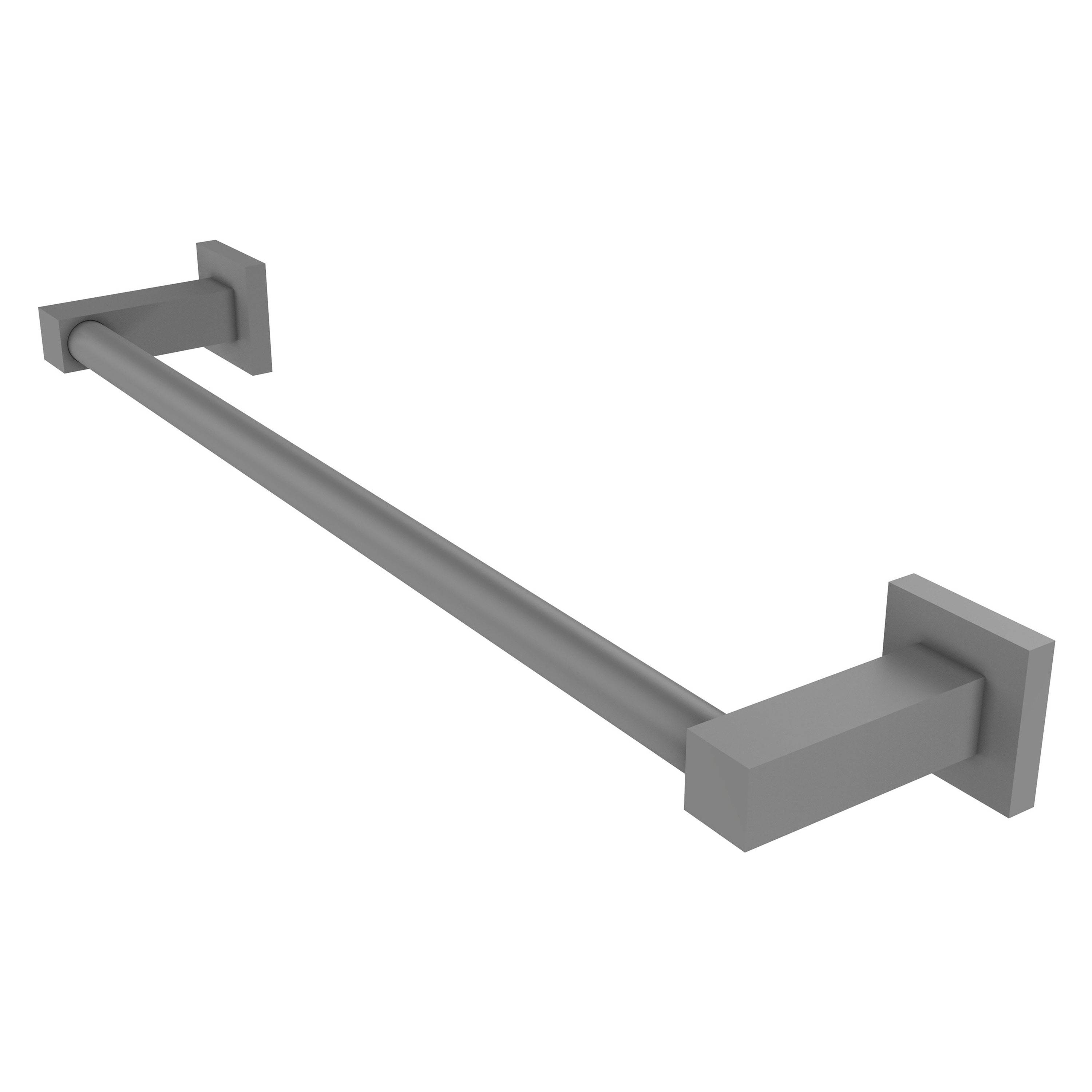 Allied Brass MT-41-18-GYM Montero 18-in Matte Gray Wall mount Single Towel Bar