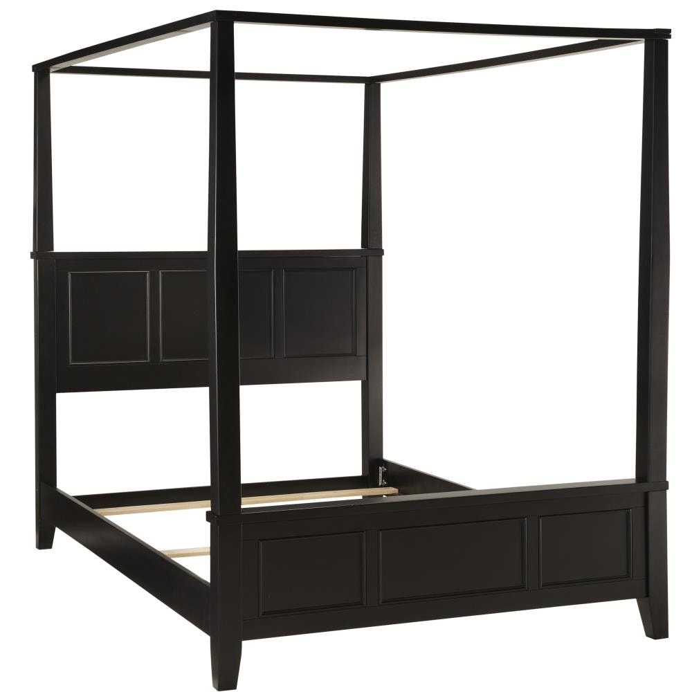 Home Styles 20055310510 Bedford Collection Black Queen Wood Canopy Bed