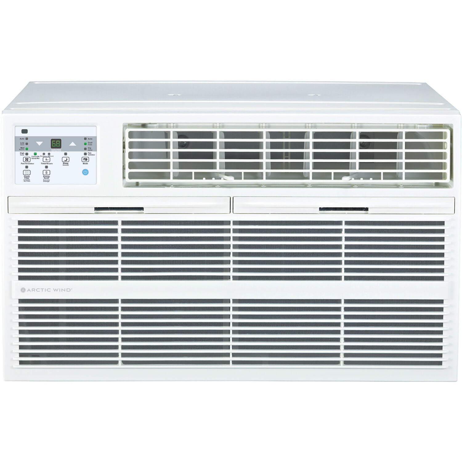 Arctic Wind 3AWTWH10002A 10000-BTU 450-sq ft 230-Volt White Through-the-Wall Air Conditioner with Heater with Remote