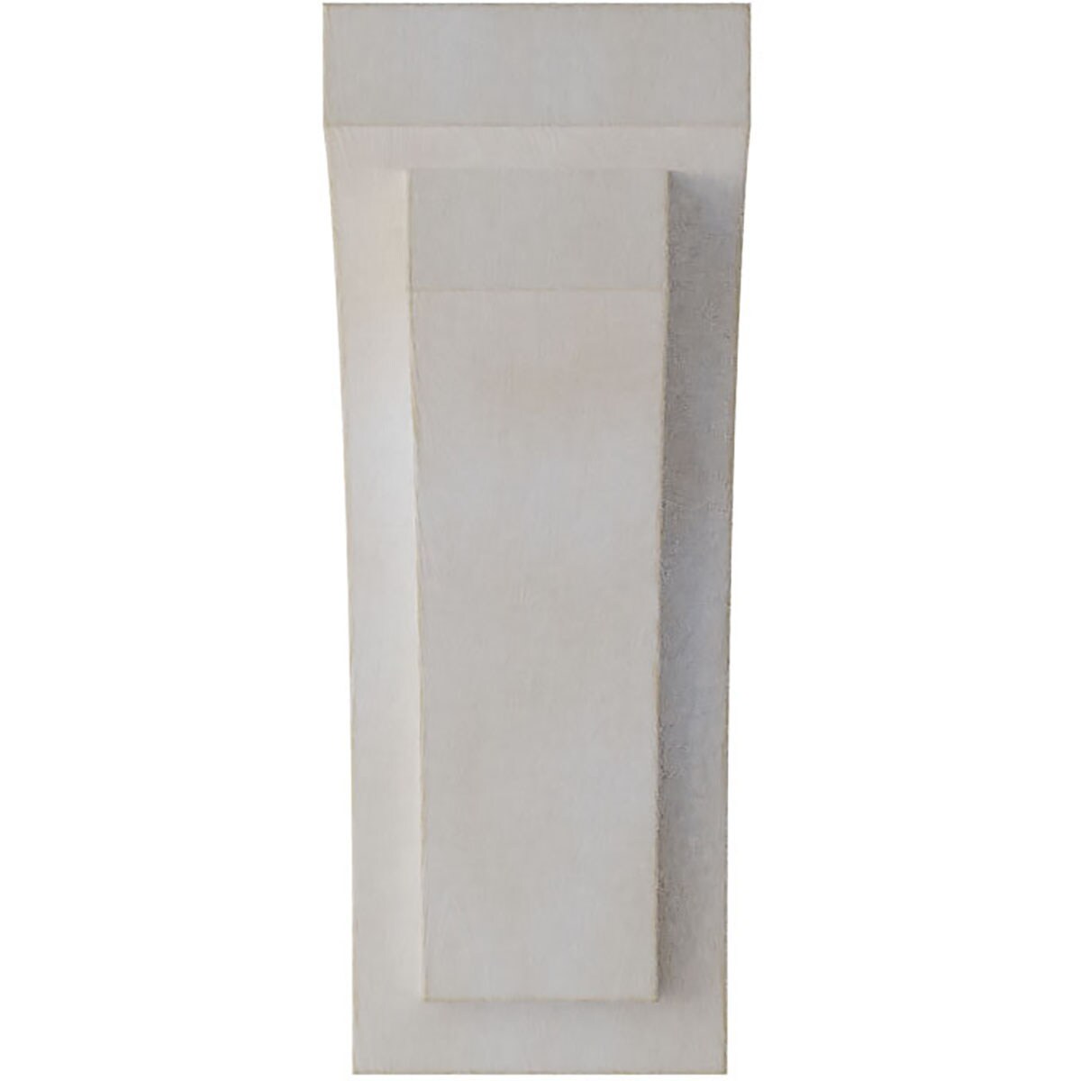 Chalk Dust White Vintage Rubberwood Corbel, 8" Height