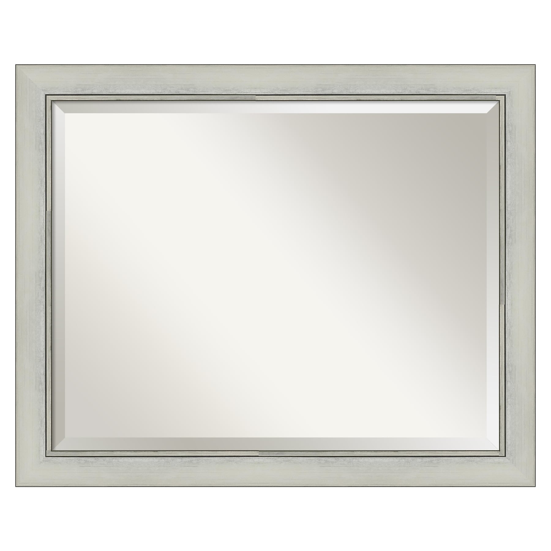 Amanti Art A17005480012 Flair Silver Patina 32-Inches W x 26-Inches H Rectangle Flair Silver Patina Framed Wall Mirror