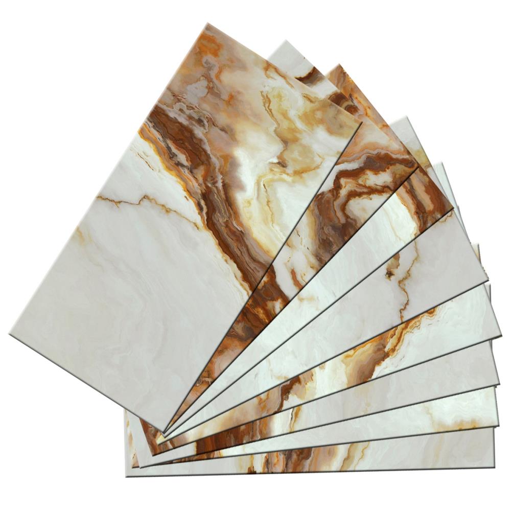 Instant Mosaic Upscale Designs by Ema 16-Pack 3-in x 6-in Glossy Glass Subway Peel & Stick Tile