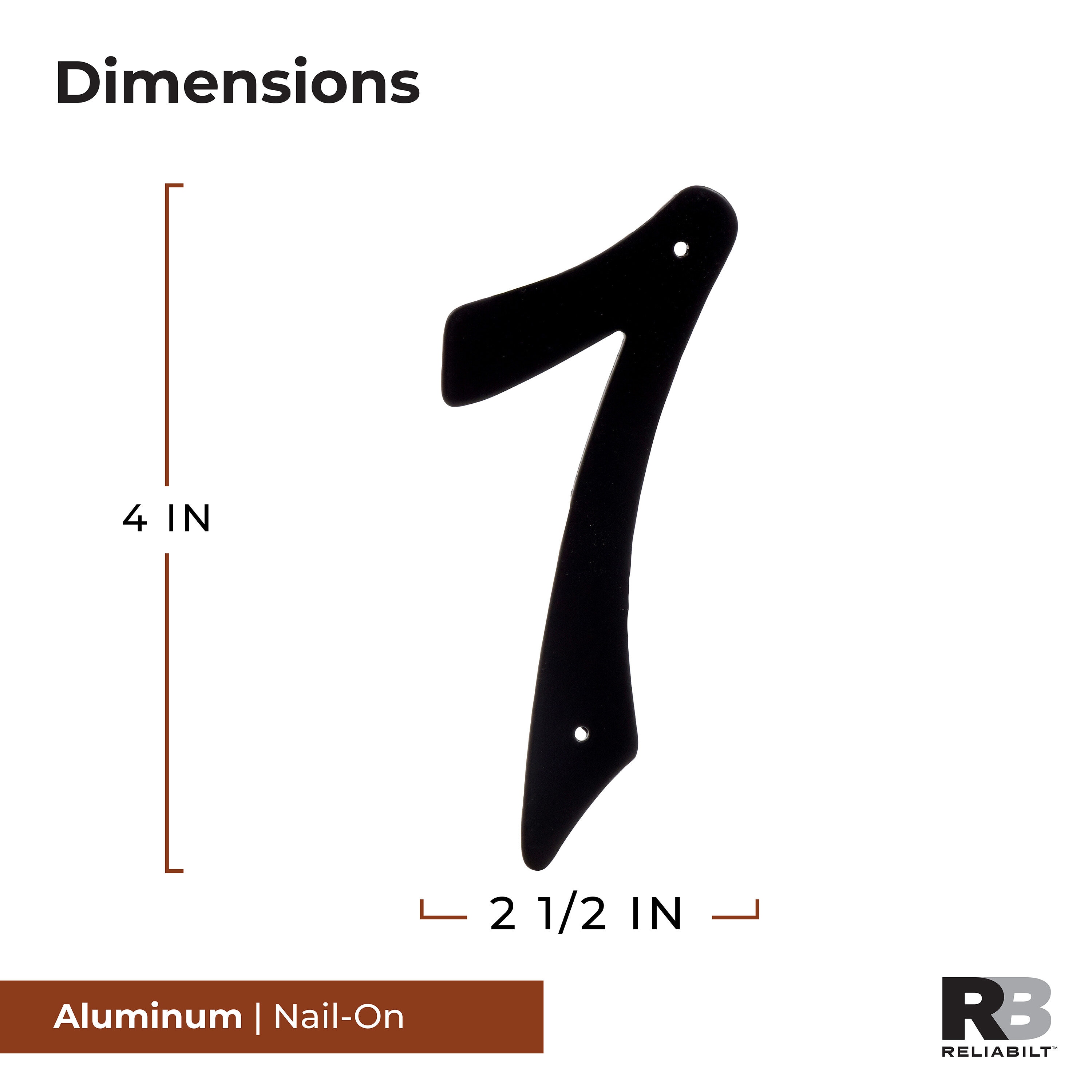 RELIABILT 847587 Signs-Letters-Numbers - View #2