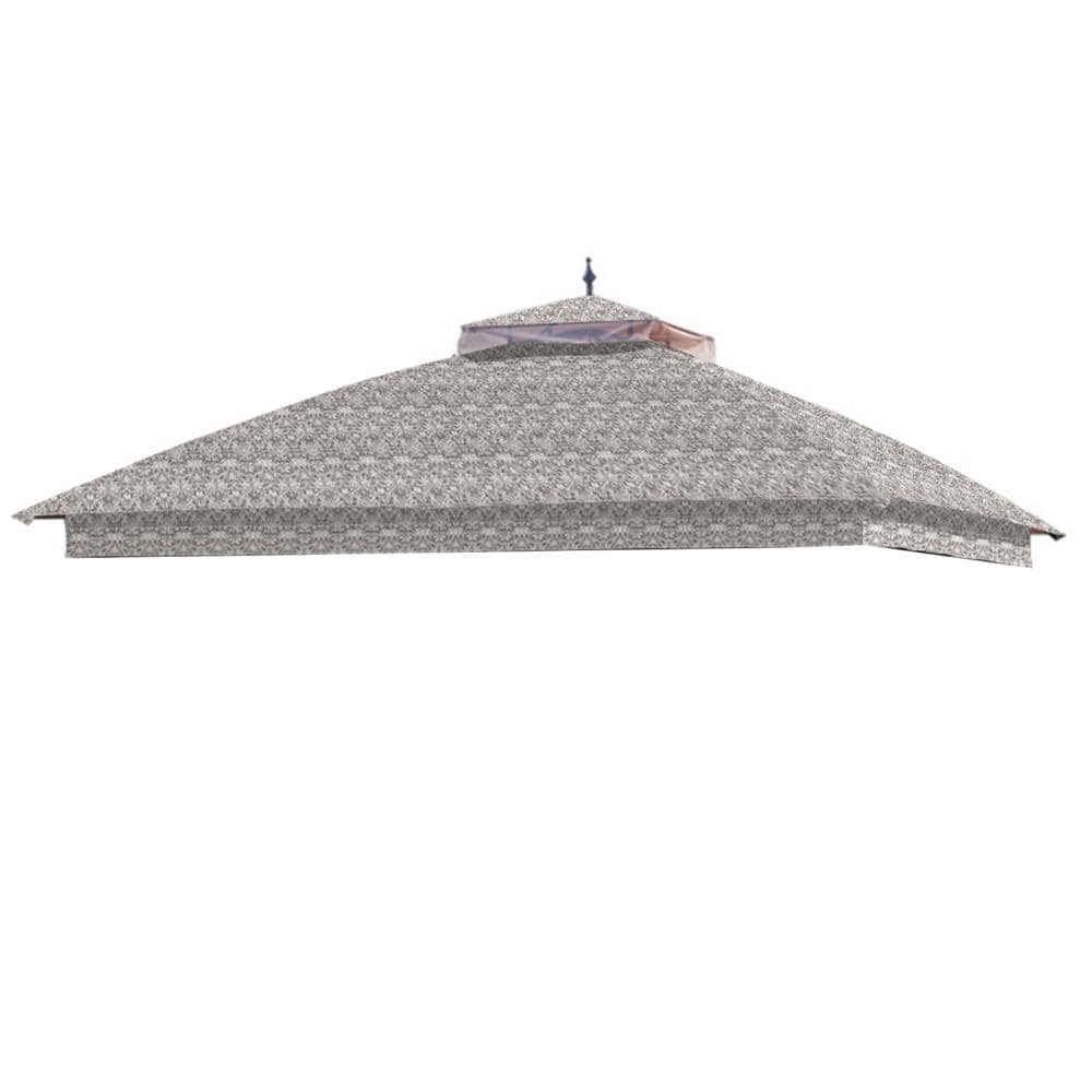 Damask Beige Two-Tiered 10' x 10' Replacement Gazebo Canopy