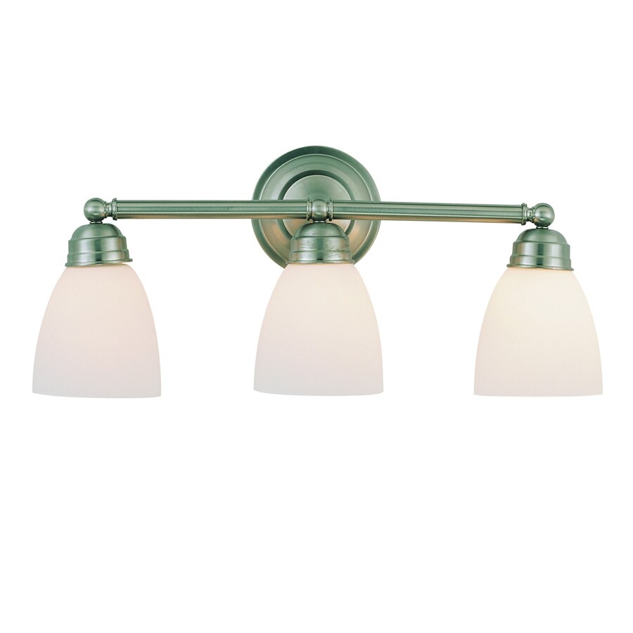 Lucid Lighting 3-light Brushed Nickel Traditional Vanity Light In The 