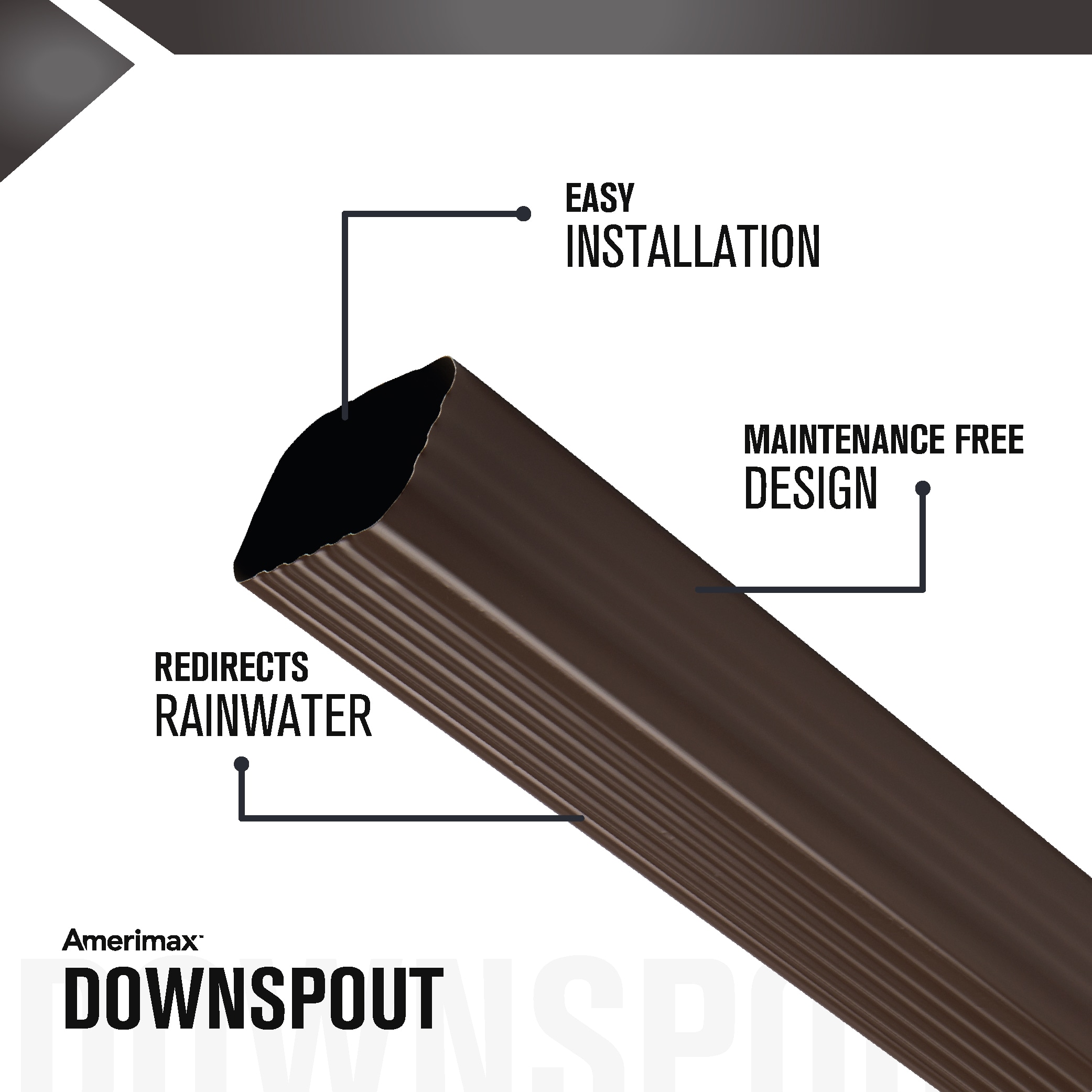 Amerimax 2402459120 Downspout-Components - View #2