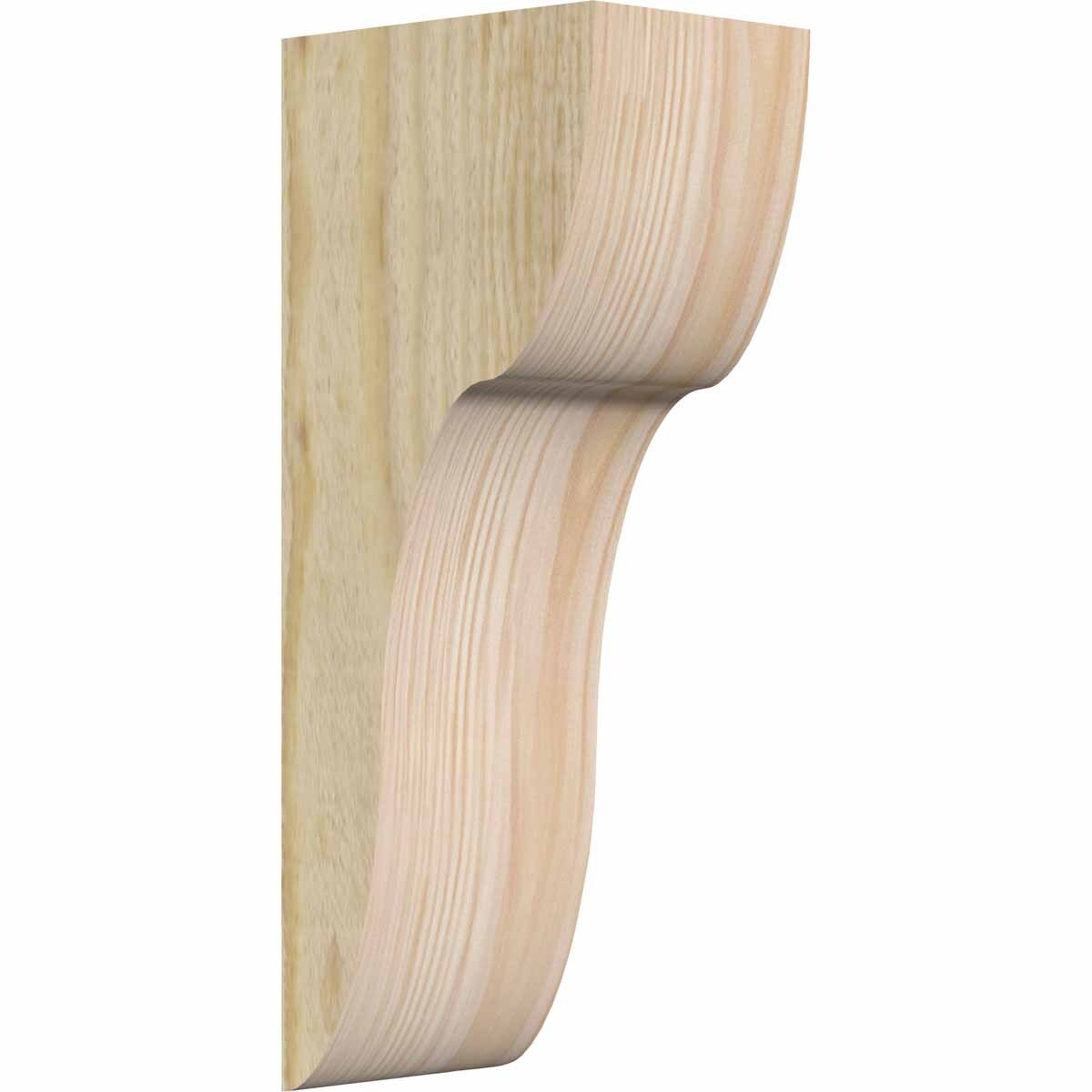 Ekena Millwork COR06X08X20CAR00RDF 6-in x 8-in x 20-in Carmel Unfinished Douglas fir Wood Paintable/Stainable Corbel