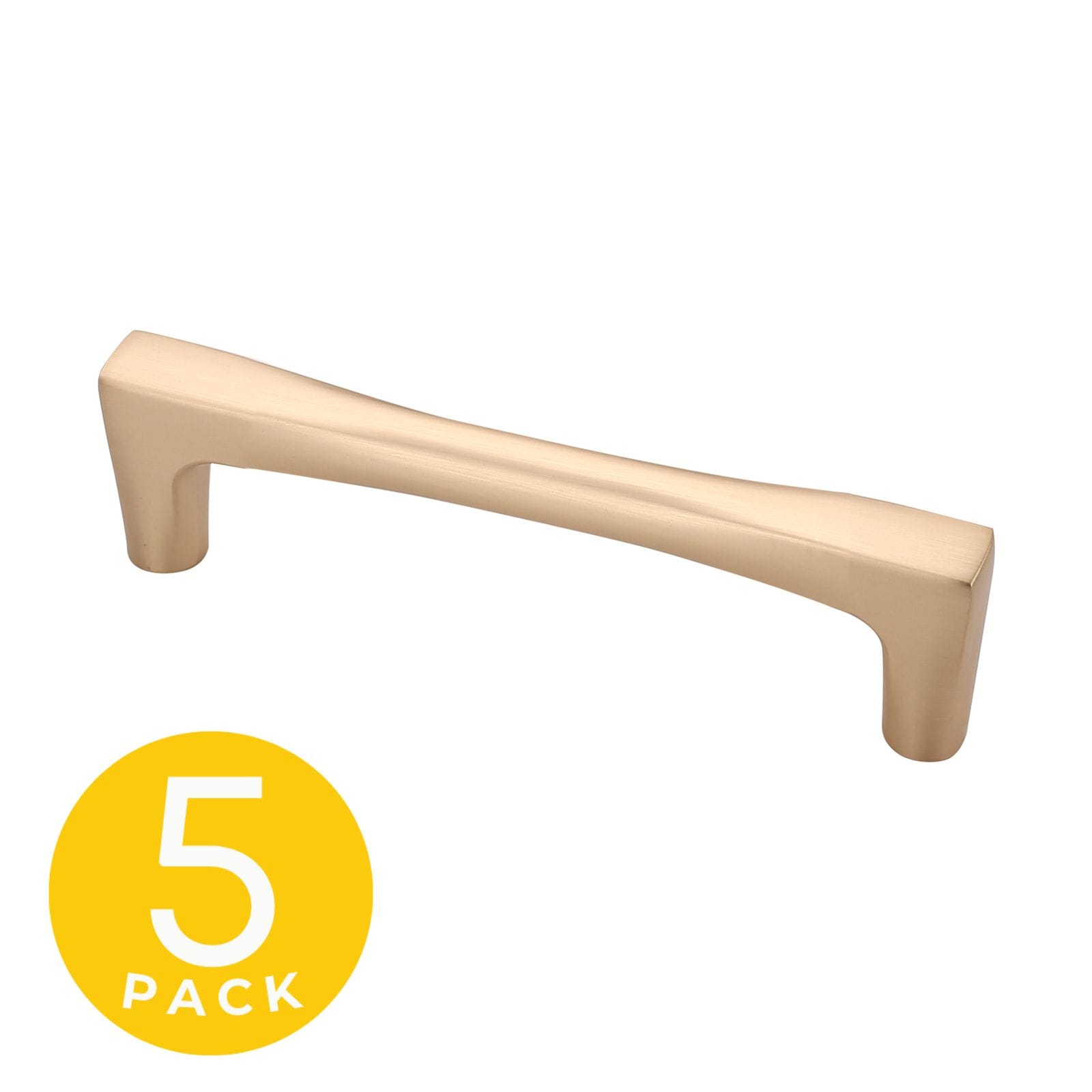 Sapphire SP-2075-96-BRA-5 Comet 3-3/4-in , 96mm Center to Center Gold Rectangular Bar 5 -Pack
