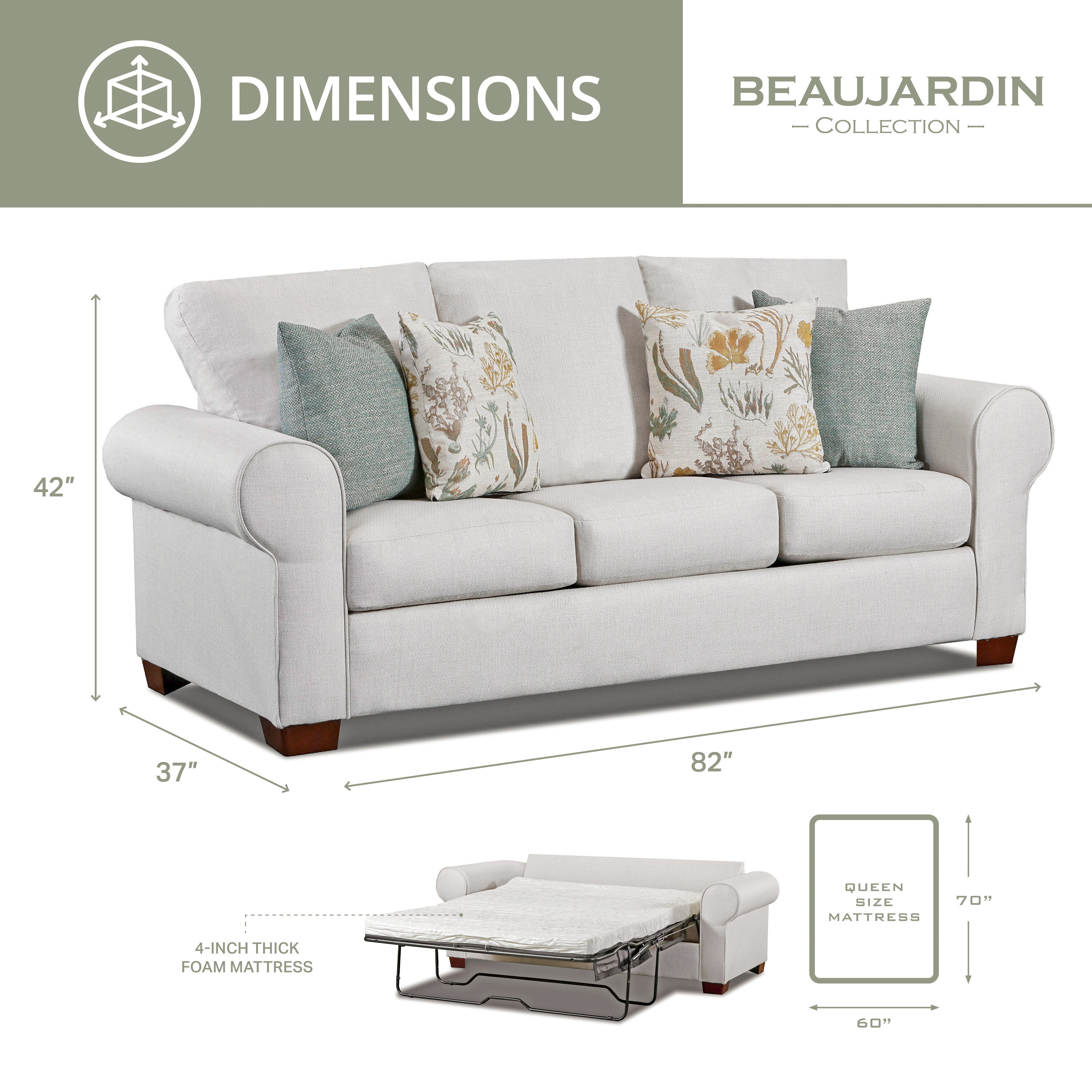 A Furniture Classics 8605-41 Sofas-Loveseats - View #3