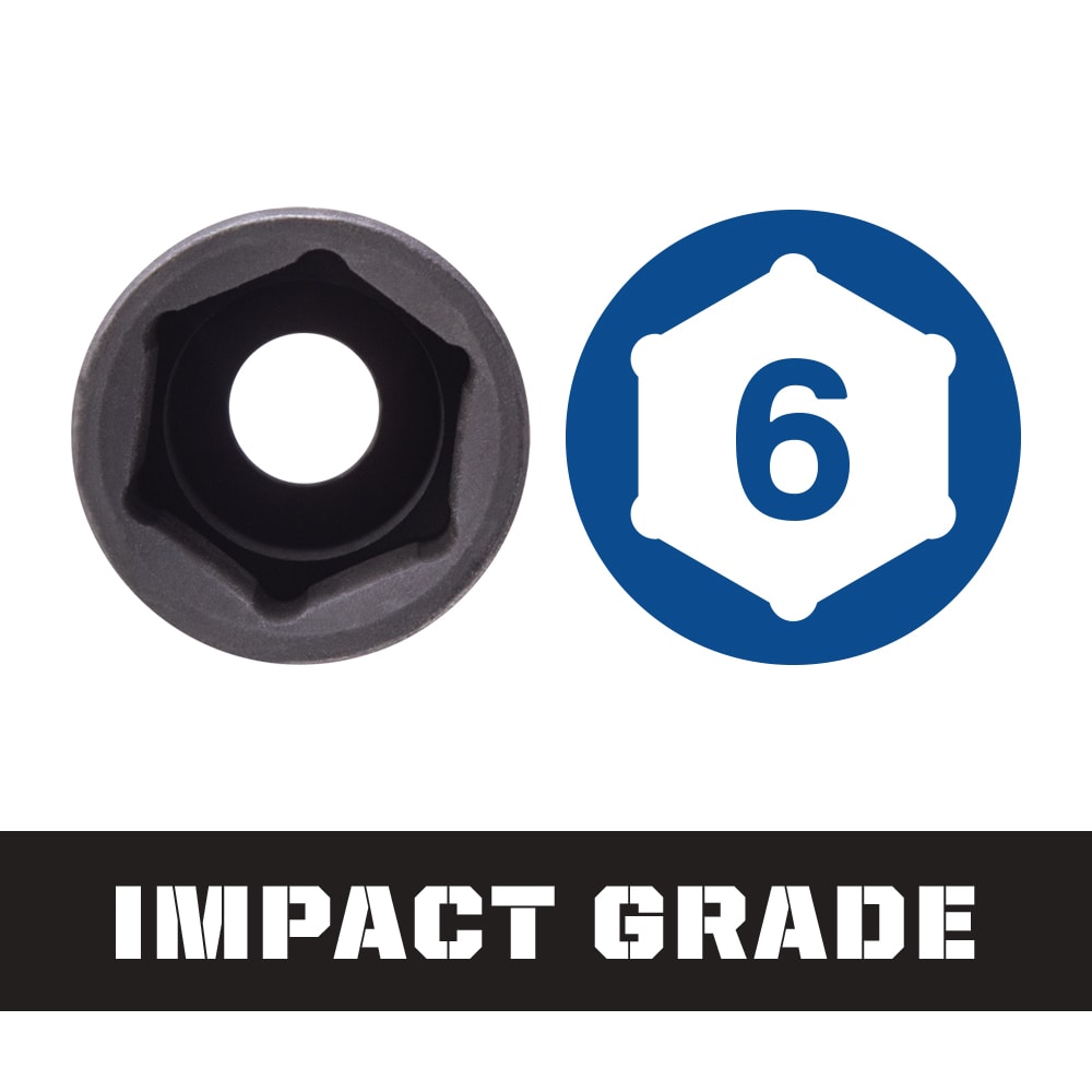 Kobalt Metric 1/2-in Drive 15mm 6-Point Impact Socket in the