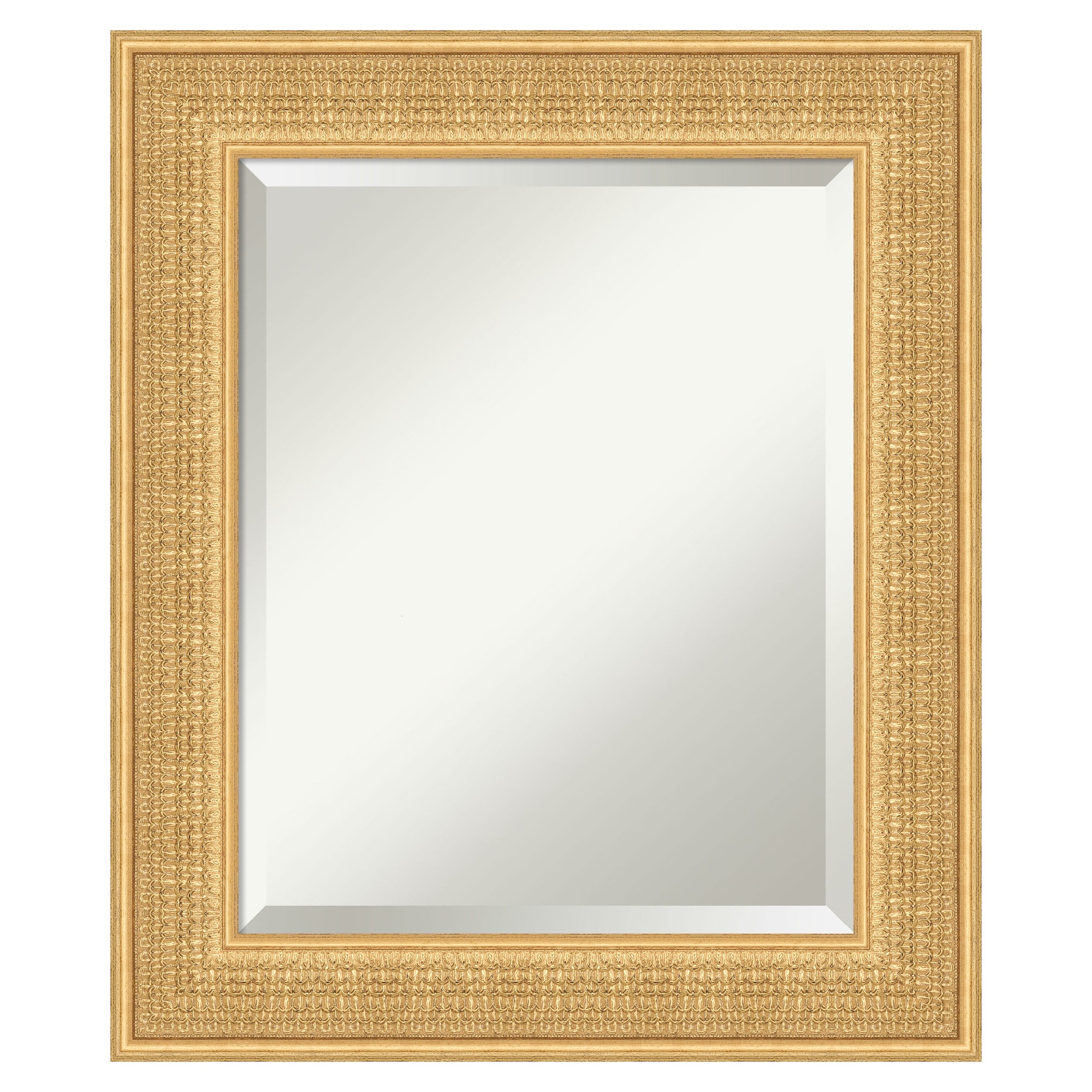 Trellis Gold 21.75" x 25.75" Wood Framed Vanity Mirror