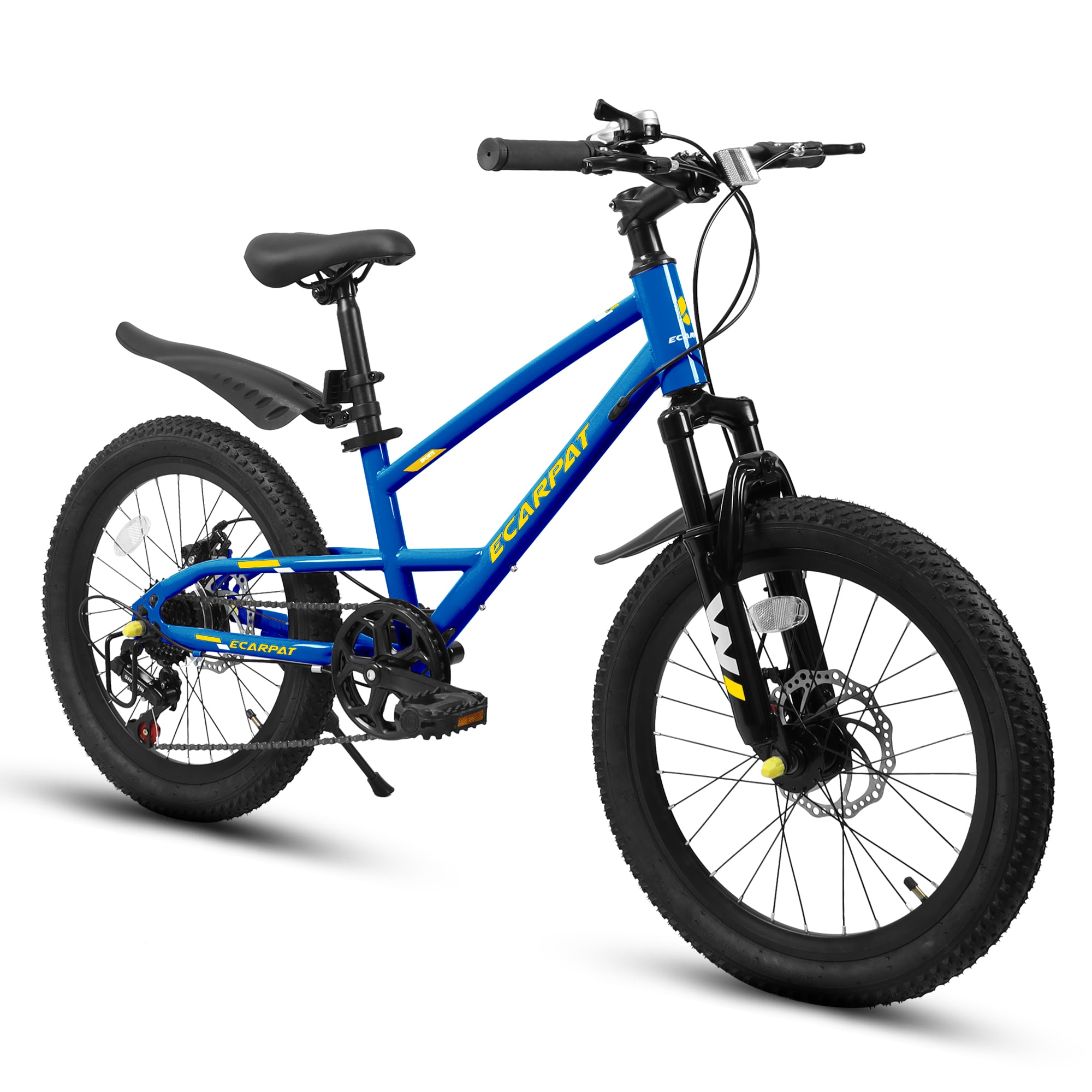 JUSHUA 20inch Kids Mountain Bike for Boys Girls Ages6-12 and 7 Speed with Front Suspension