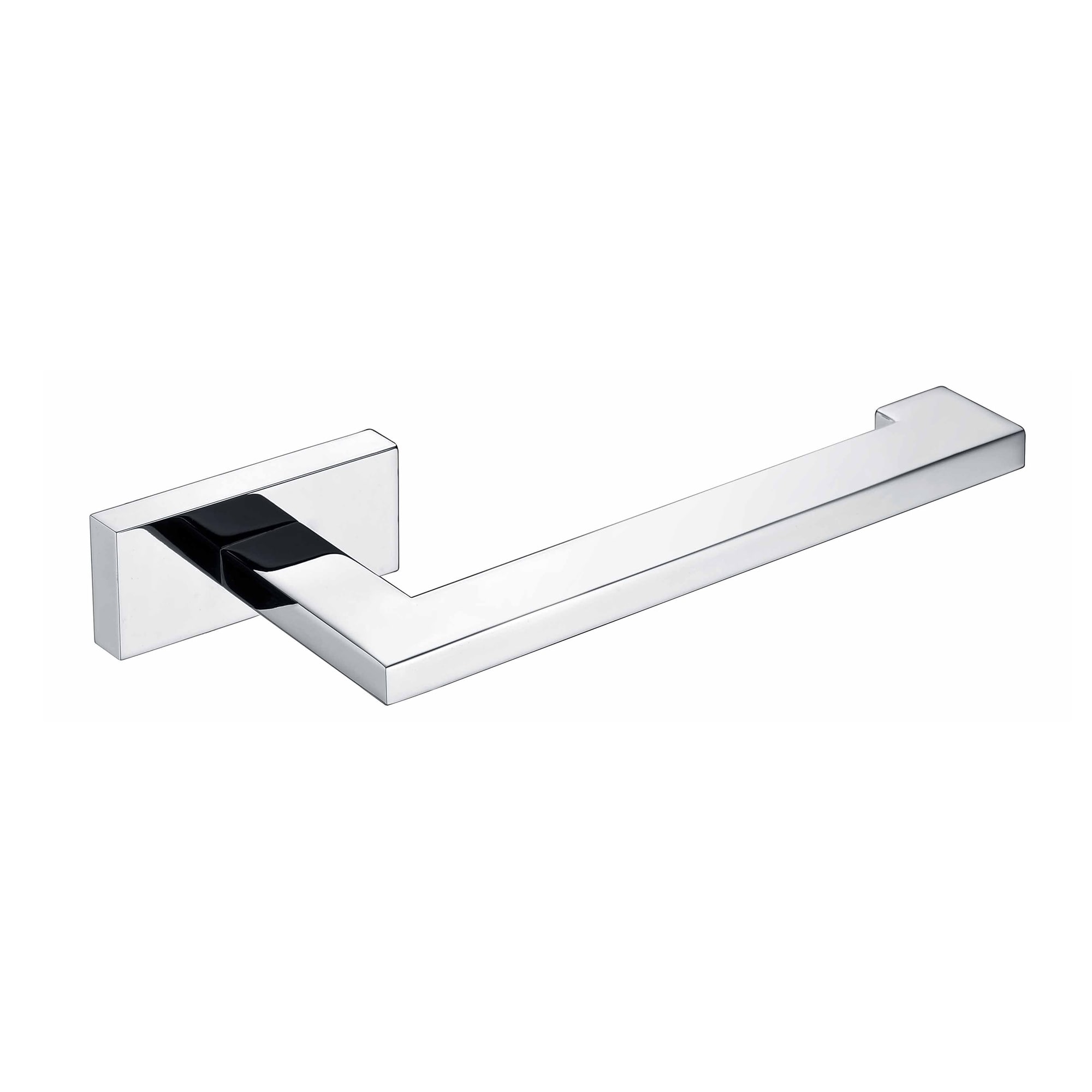 WS Bath Collections RIVA WSBC 235804 CR Riva Polished Chrome Wall mount Single post Toilet Paper Holder 1 -Rolls with Storage