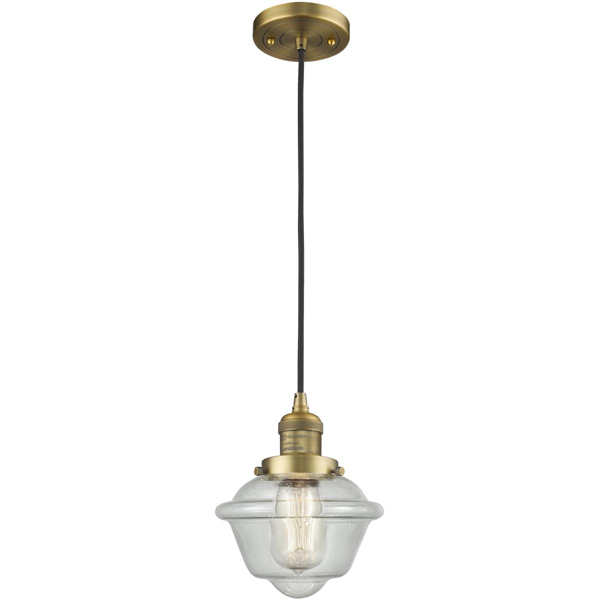 Innovations Lighting 1353921 201C-BB-G534-LED Franklin Restoration Oxford Mini Pendant