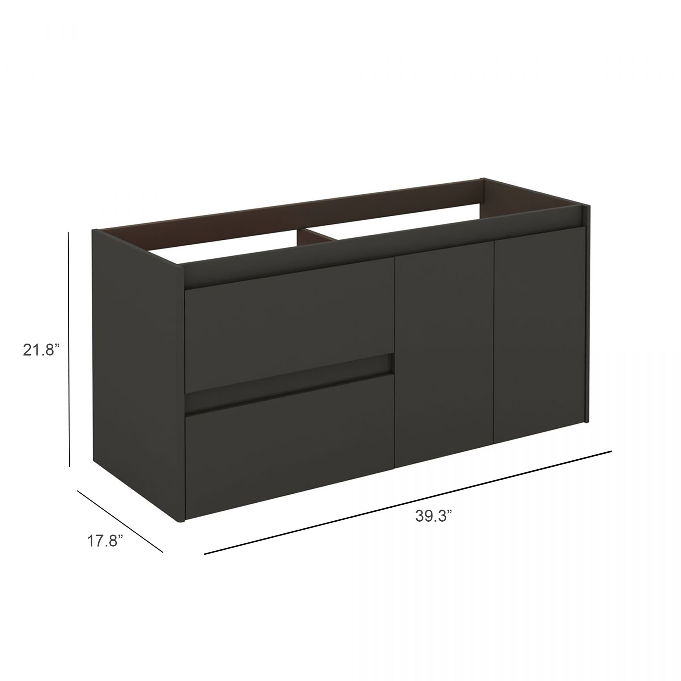 WS Bath Collections AMBRA 120DBL AN BASE Bath-Vanity-Combo - View #4