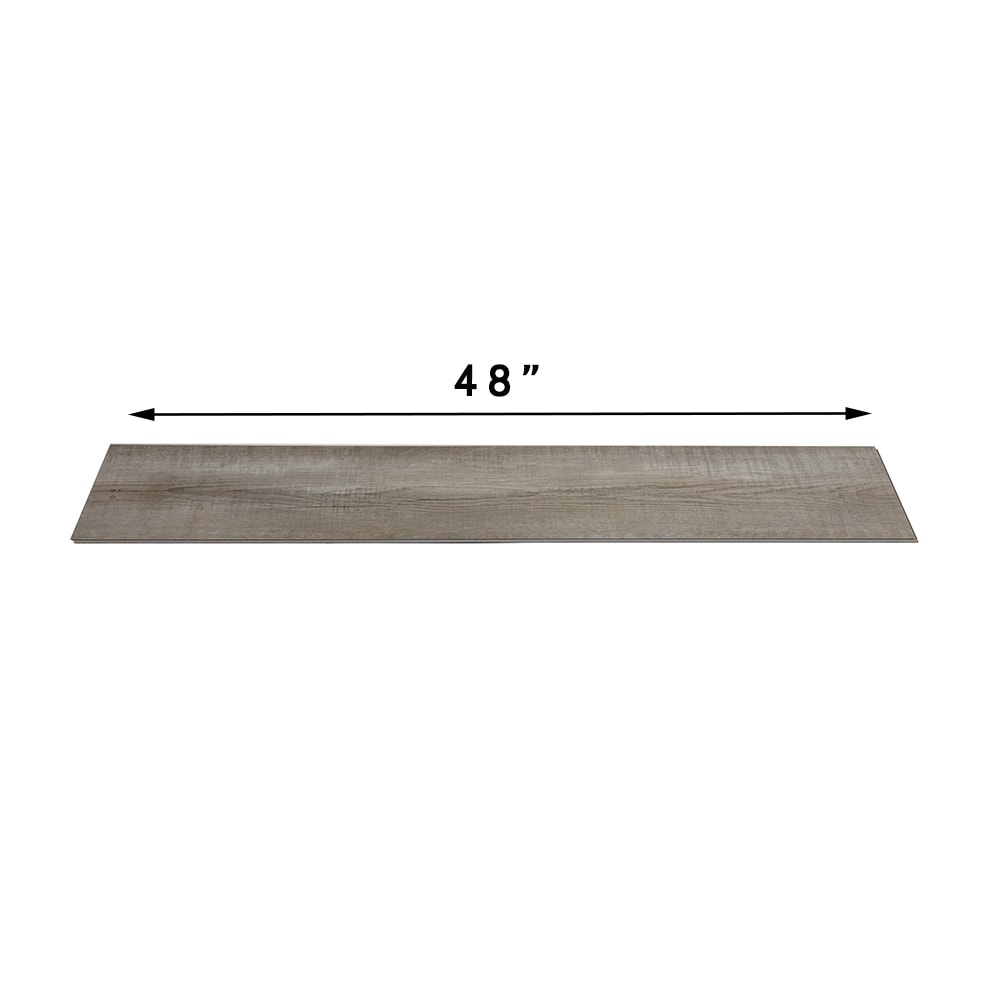 Green Leaf Vinyl Flooring Driftwood Gray 20-mil x 7-in W x 48-in L ...