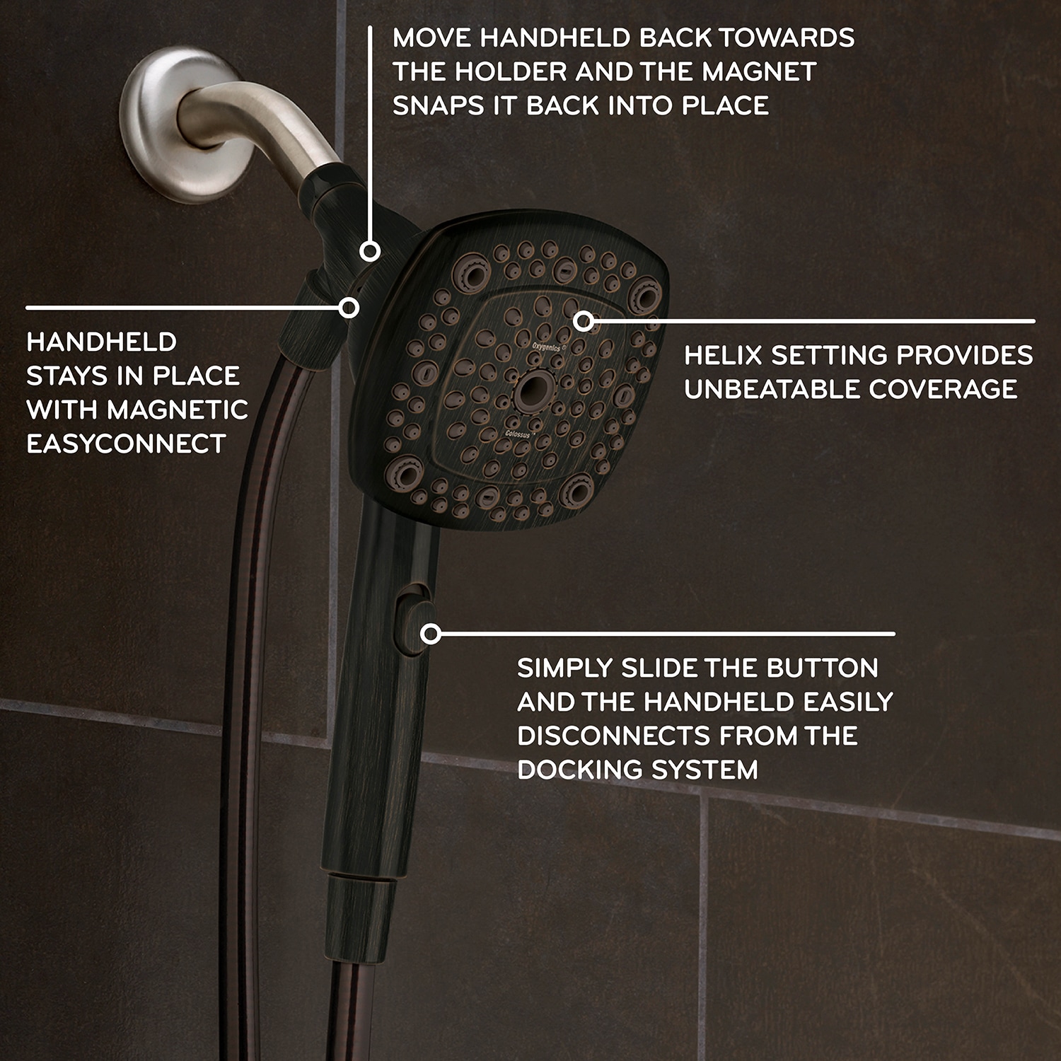Oxygenics 39929 Fixed-Showerhead - View #2