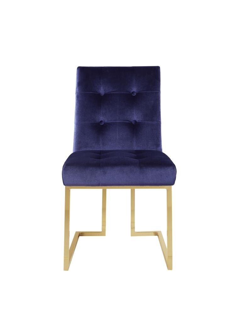 Chic Home Design FDC2702-LW Set of 2 Liam Contemporary/Modern Velvet Upholstered Dining Side Chair (Wood Frame)