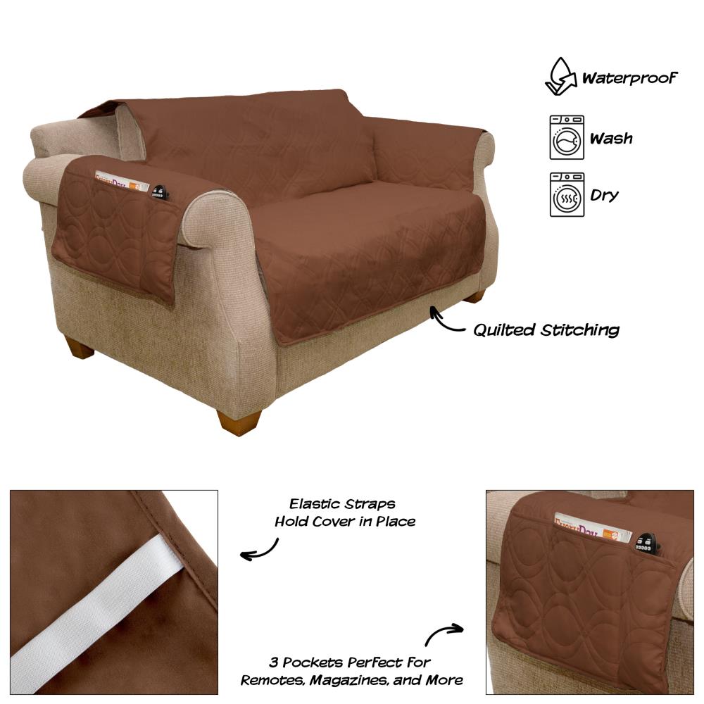 Classic Accessories Cover Bonanza Red/Brown Matelasse Recliner Slipcover  23-in W x 35-in H x 21-in D in the Slipcovers department at