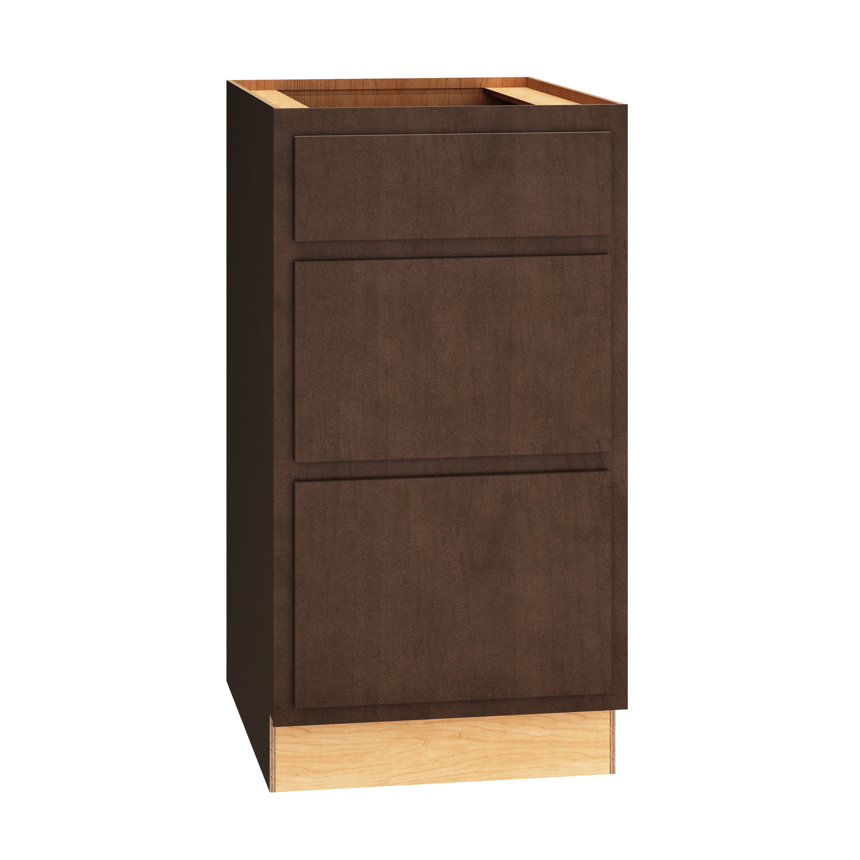 Diamond Express Jamestown 33-in W x 90-in H x 24-in D Thatch Partial Overlay 3-Drawers Single Oven Base Fully Assembled Plywood Cabinet (Recessed Panel Shaker Style)