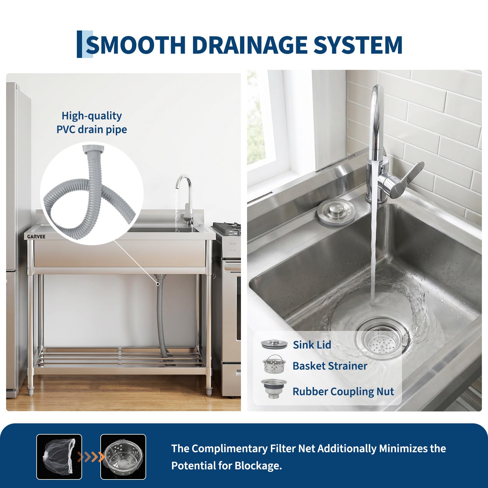 DEXSO CRS-KNORZMLE0CRU Laundry-Tubs-Utility-Sinks - View #4