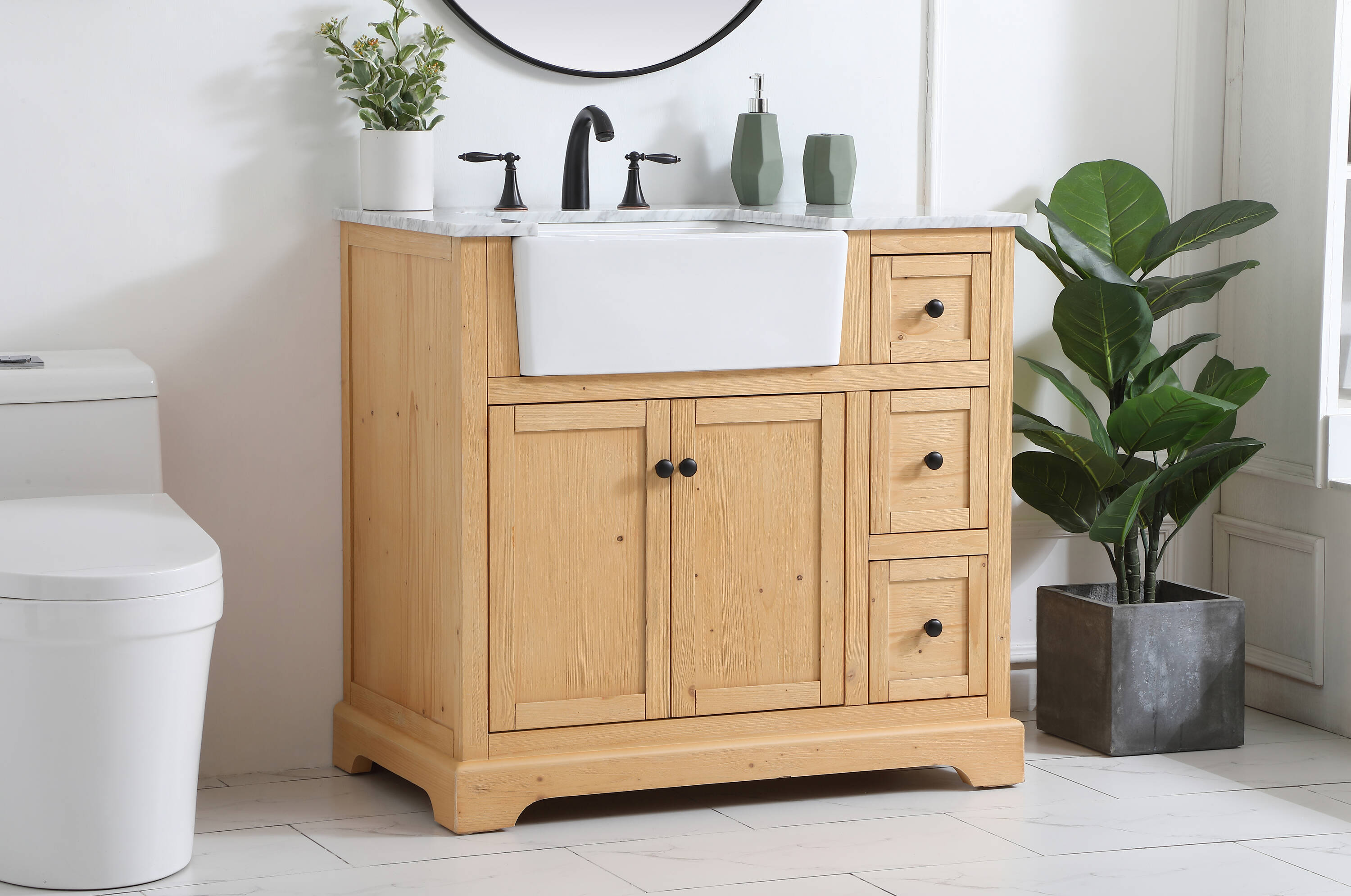 Elegant Decor HF180708NW Bath-Vanity-Combo - View #3
