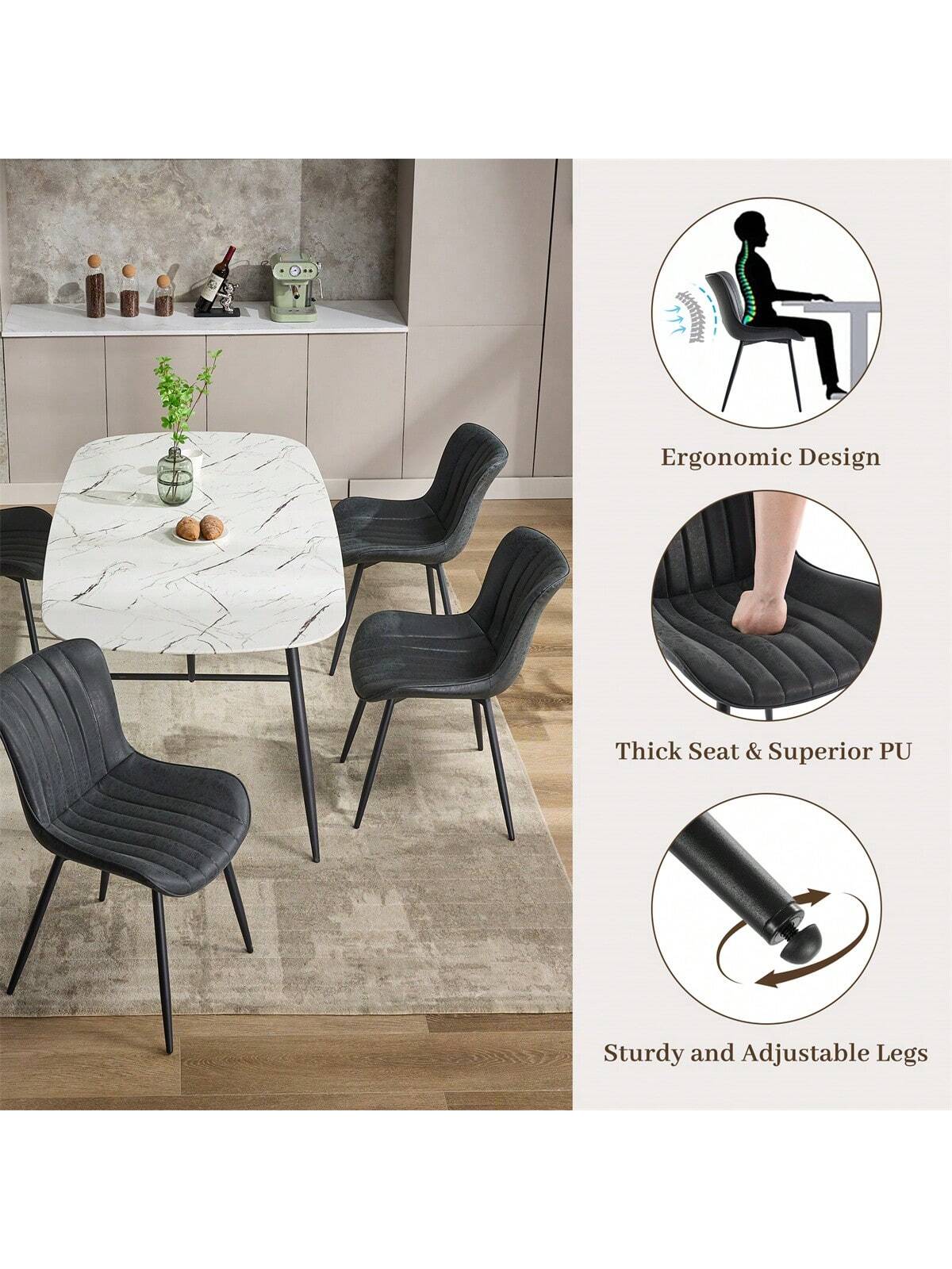 Qeetex PHO-13VIC33S-HF4 Dining-Chairs - View #6