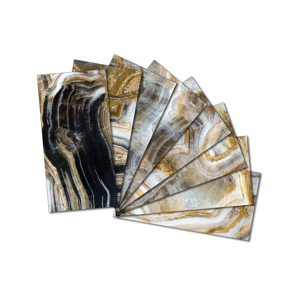 Instant Mosaic Upscale Designs by Ema 16-Pack 3-in x 6-in Glossy Glass Subway Wall Tile