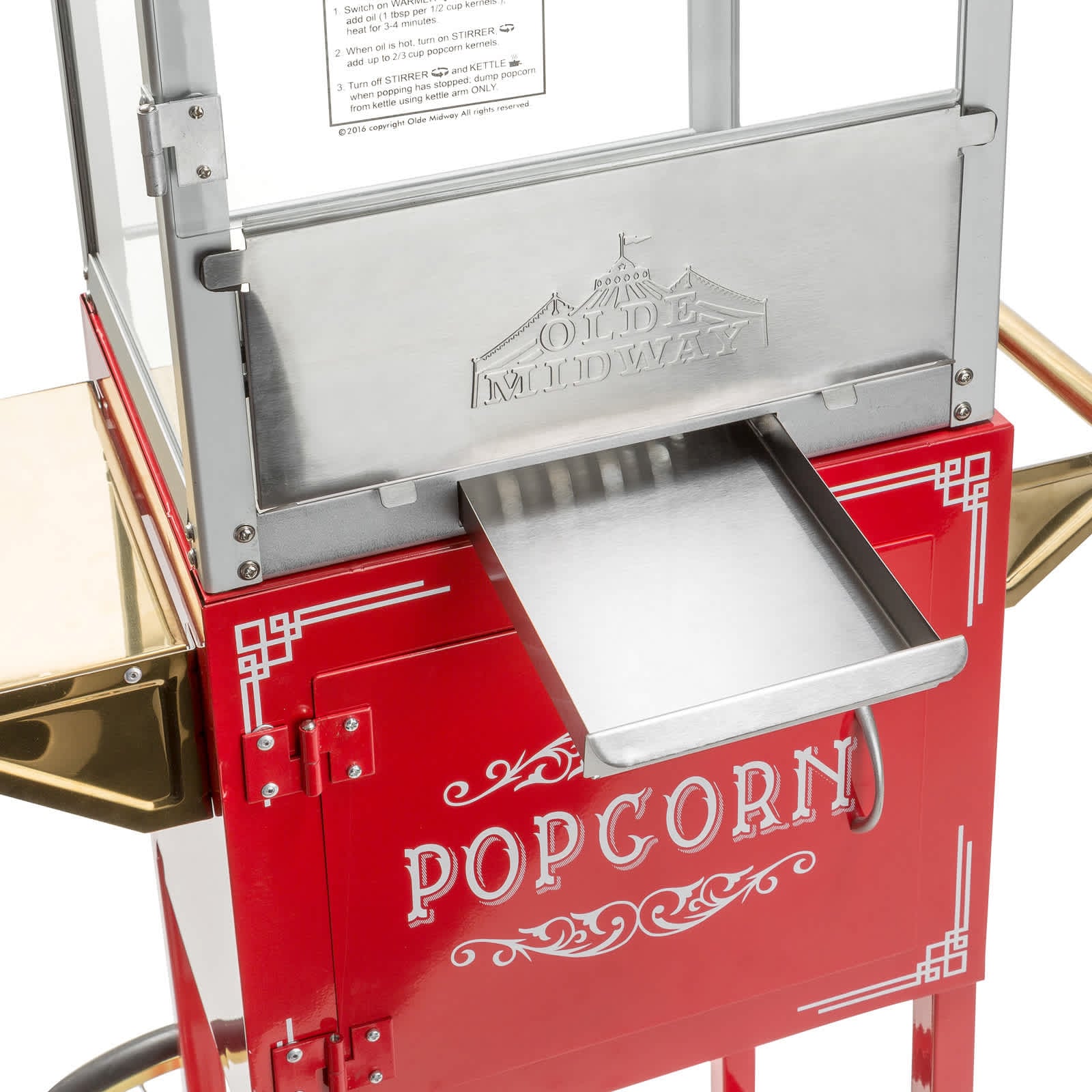 Olde Midway CON-POP-650-RED Popcorn-Makers - View #6