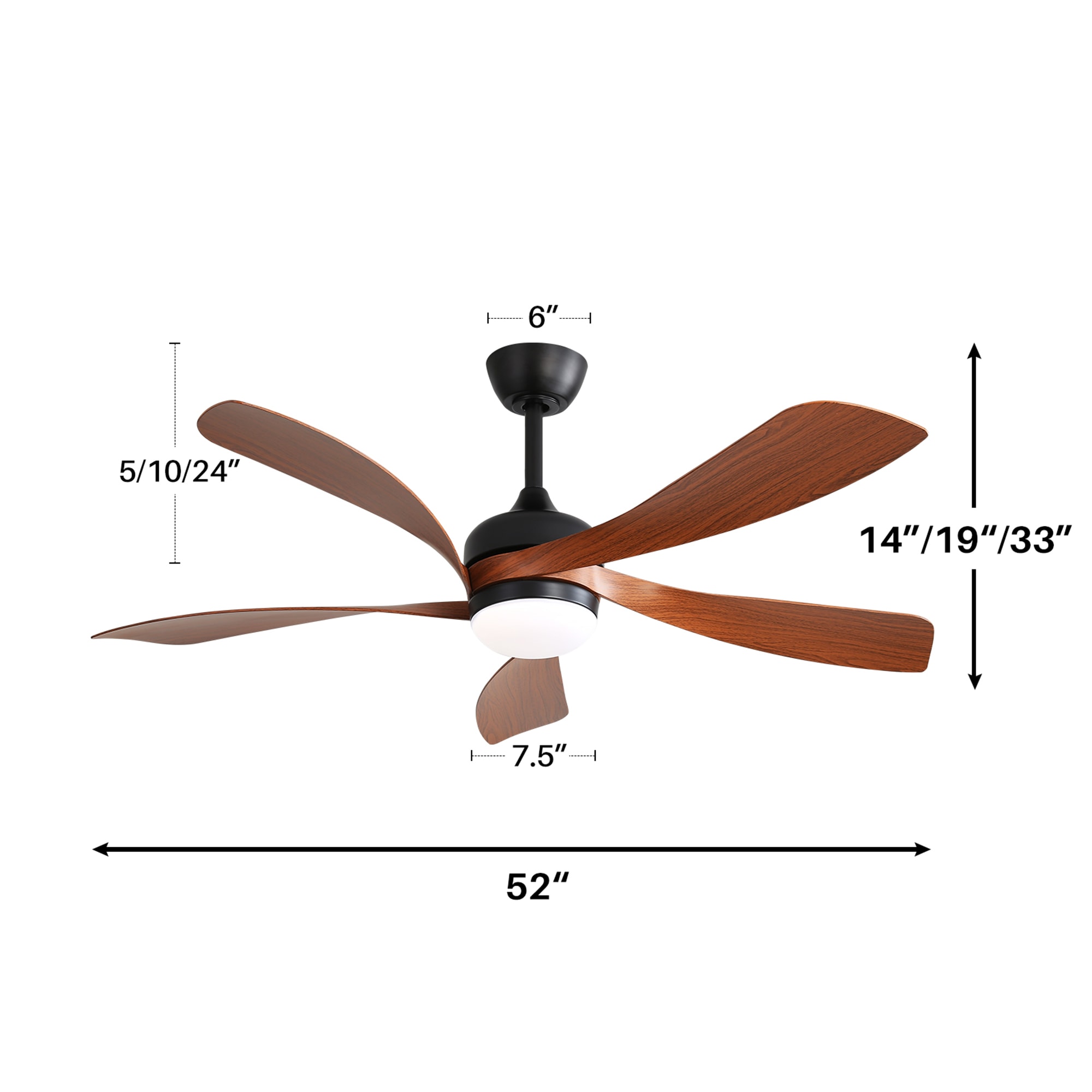 SINOFURN SYD130025BN Ceiling-Fans - View #2