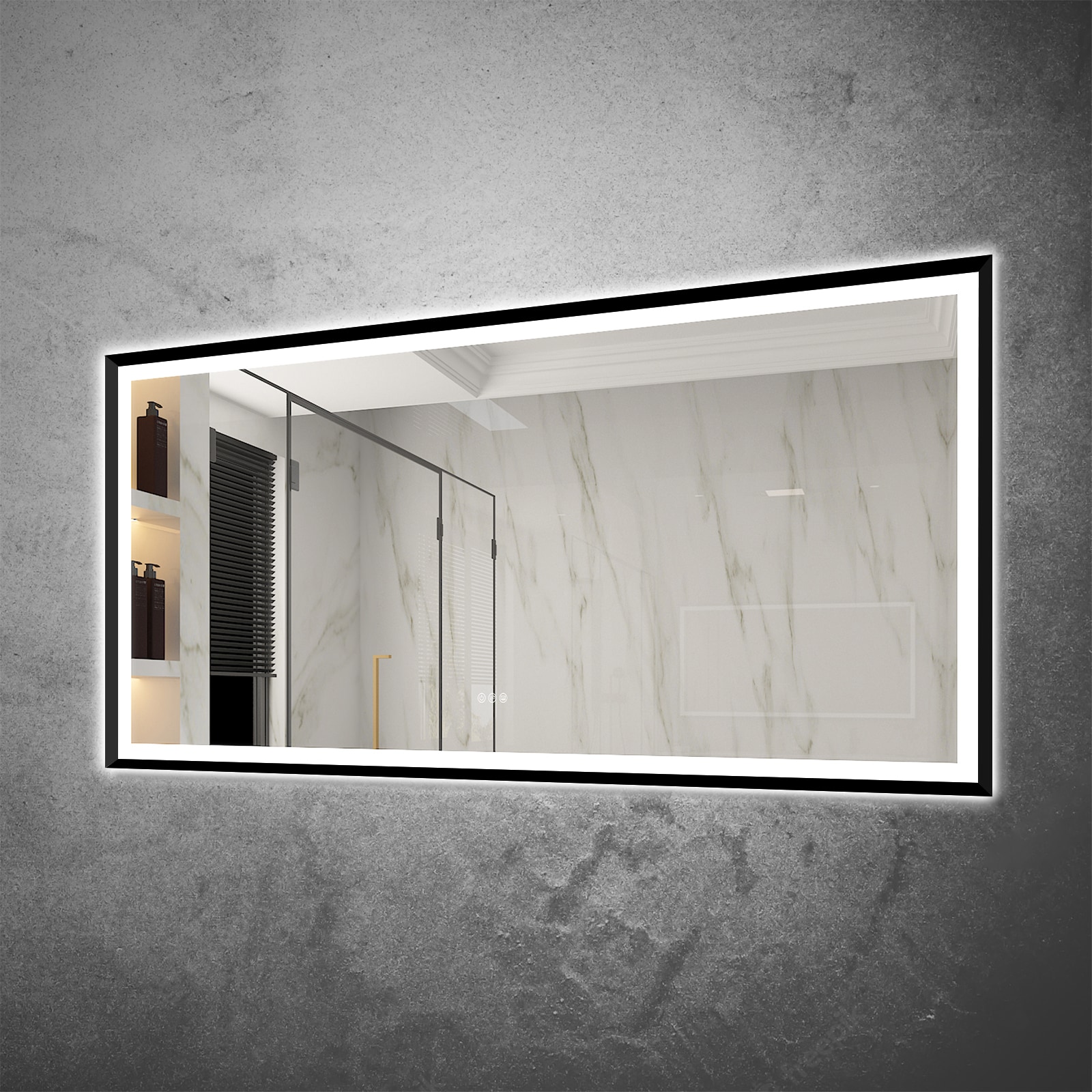 WELLFOR W6FM7236MB Framed-Bath-Mirrors - View #13