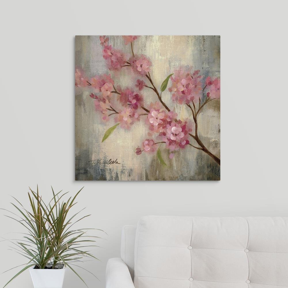 GreatBigCanvas Cherry Blossom II by Silvia Va 24-in H x 24-in W ...