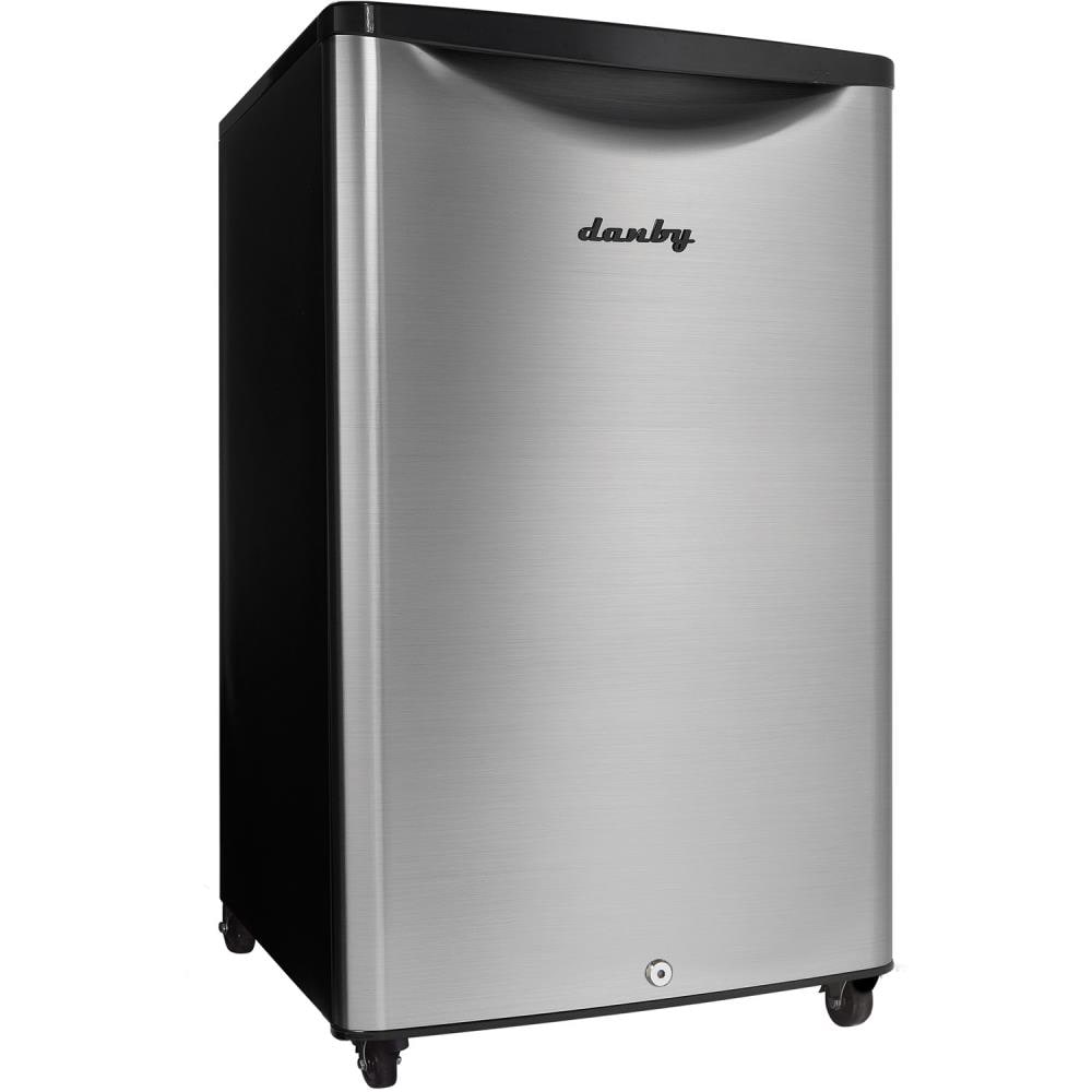 Danby DAR044A6BSLDBO 4.4-Cu. Feet Mini Fridge ( Stainless Look ) ENERGY STAR
