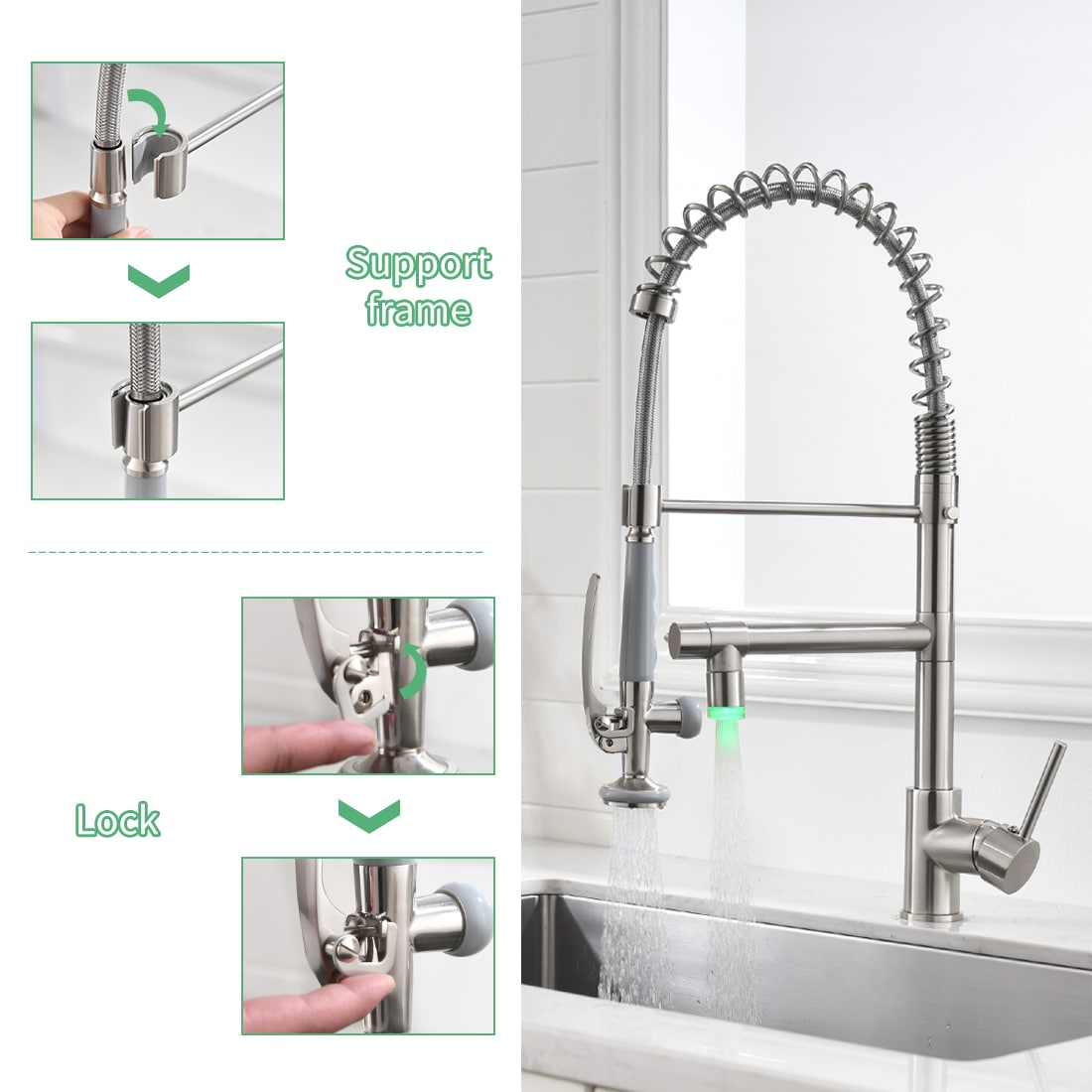 Fapully FA-B-1004N-LED Kitchen-Faucets - View #5