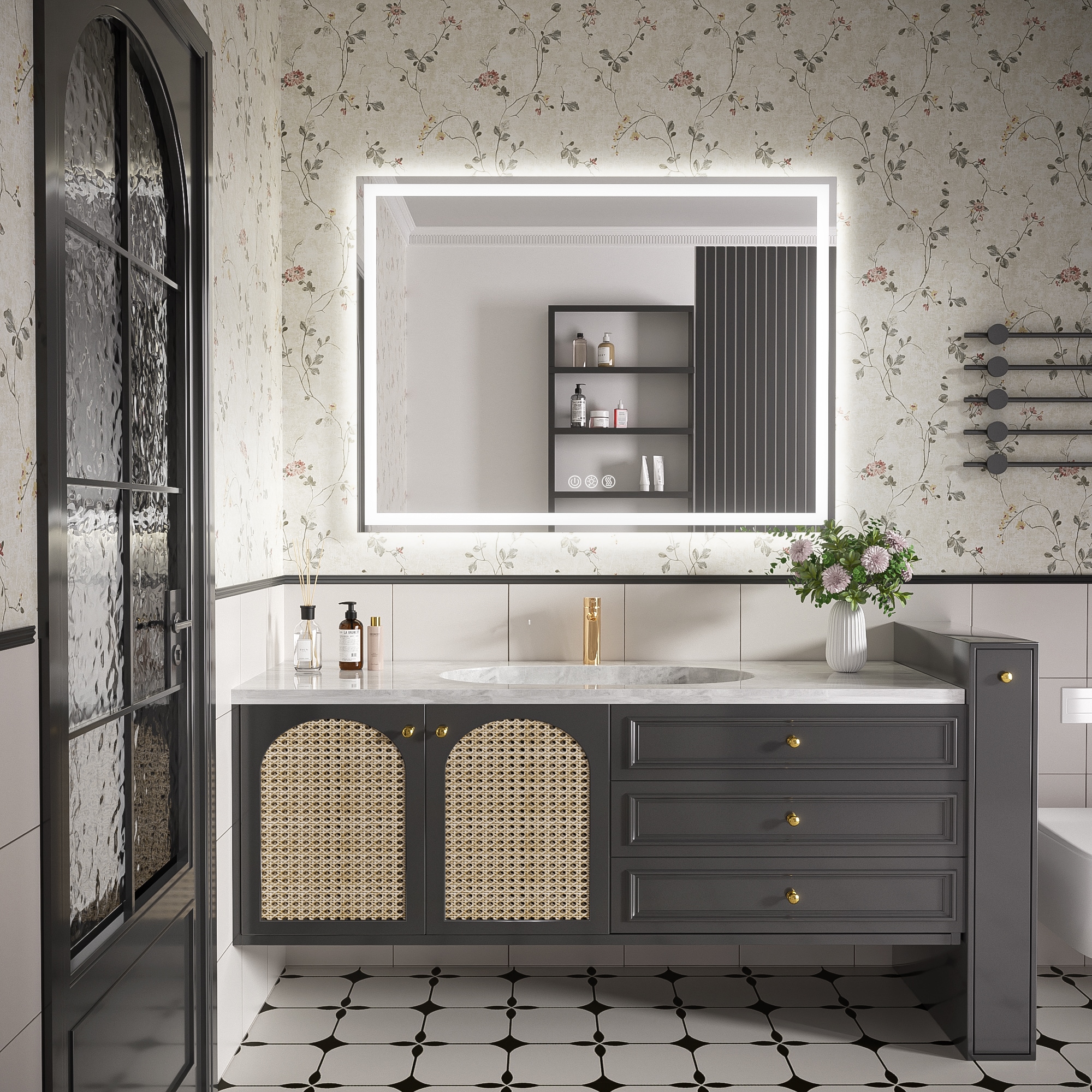 LOVMOR SF-R-GHFA4836 Framed-Bath-Mirrors - View #3