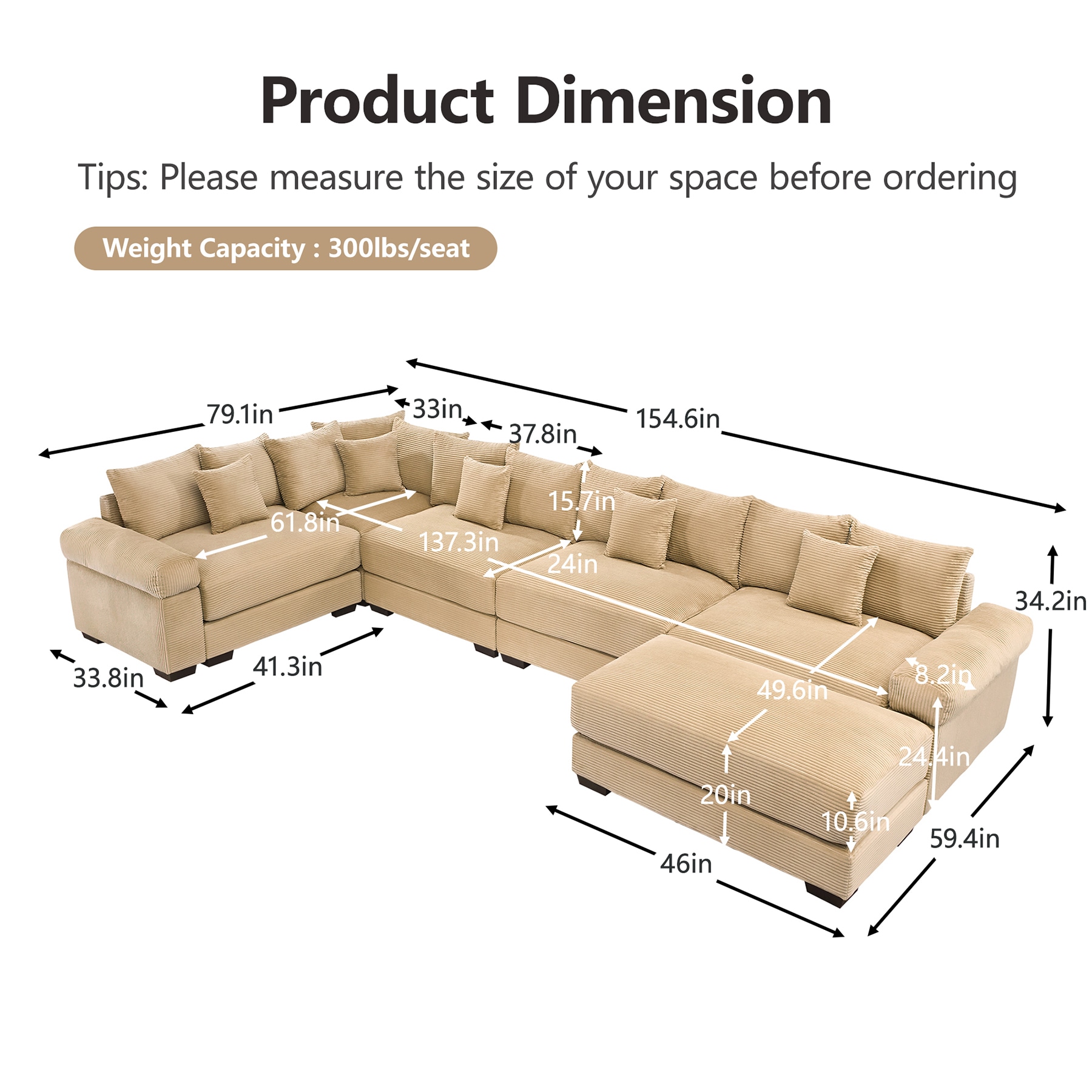 SINOFURN SYA020363BG Sofas-Loveseats - View #6