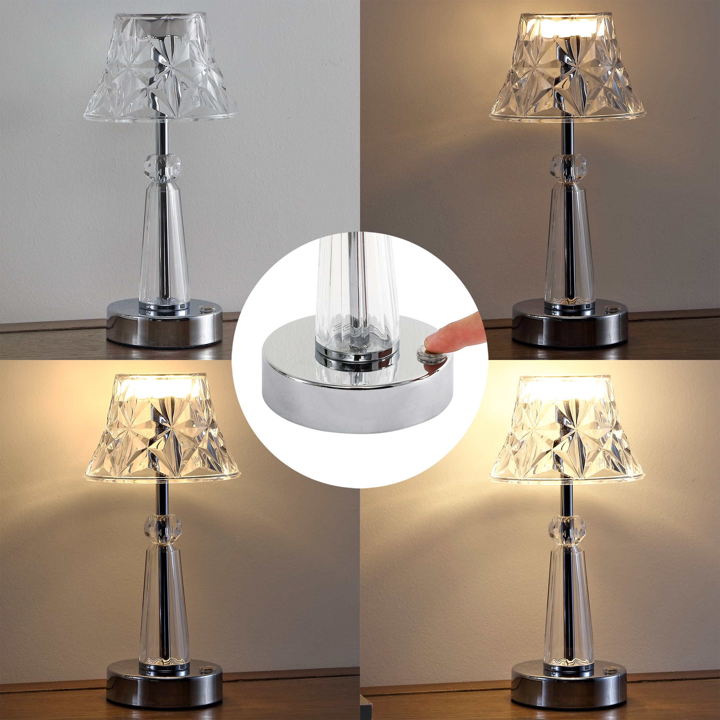 Battery Operated Table Lamp, Cordless Lamps Accent Lamp for Home Decor –  Realfortune-online