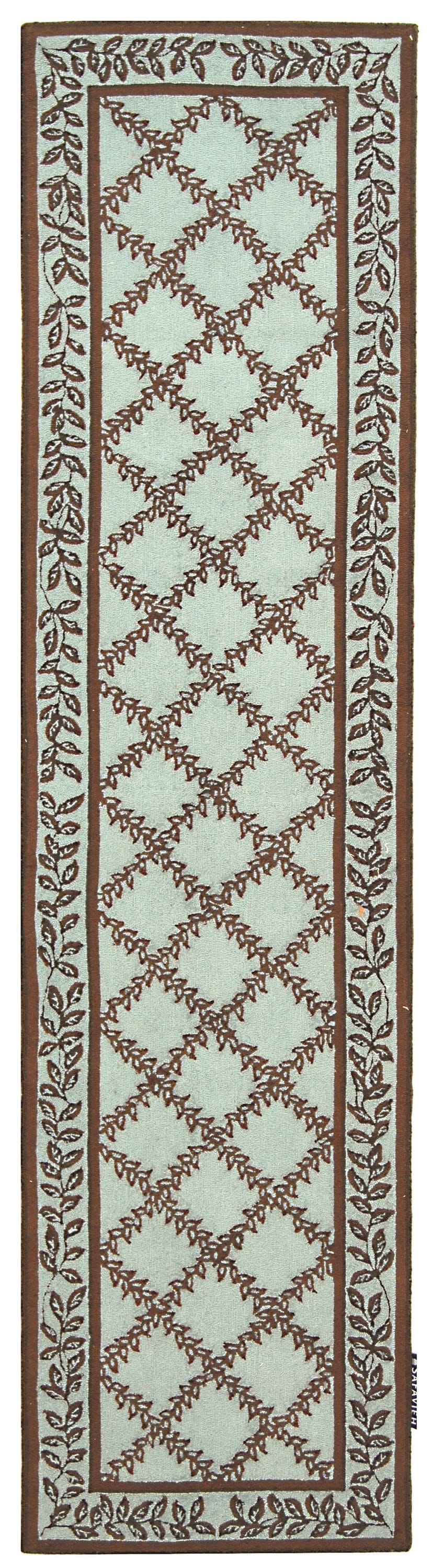 Safavieh Chelsea HK230J Blue / Brown Rug 3' x 3' Round