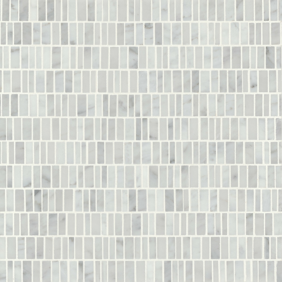 Bedrosians Monet White Carrara 12 In X 12 In Honed Natural Stone Marble Brick Marble Look Tile