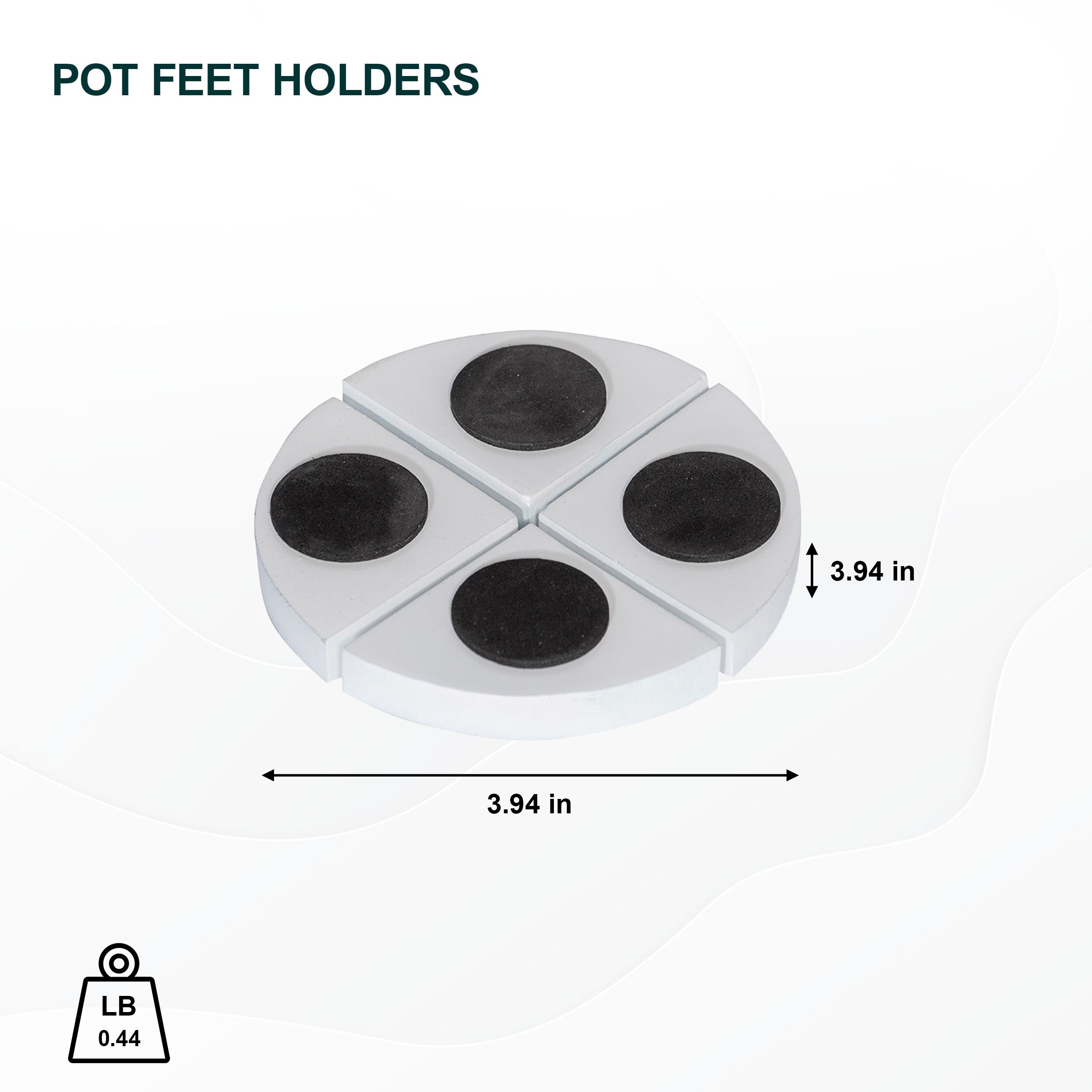 Pottery Pots 16-S4-MW Plant-Saucers - View #3