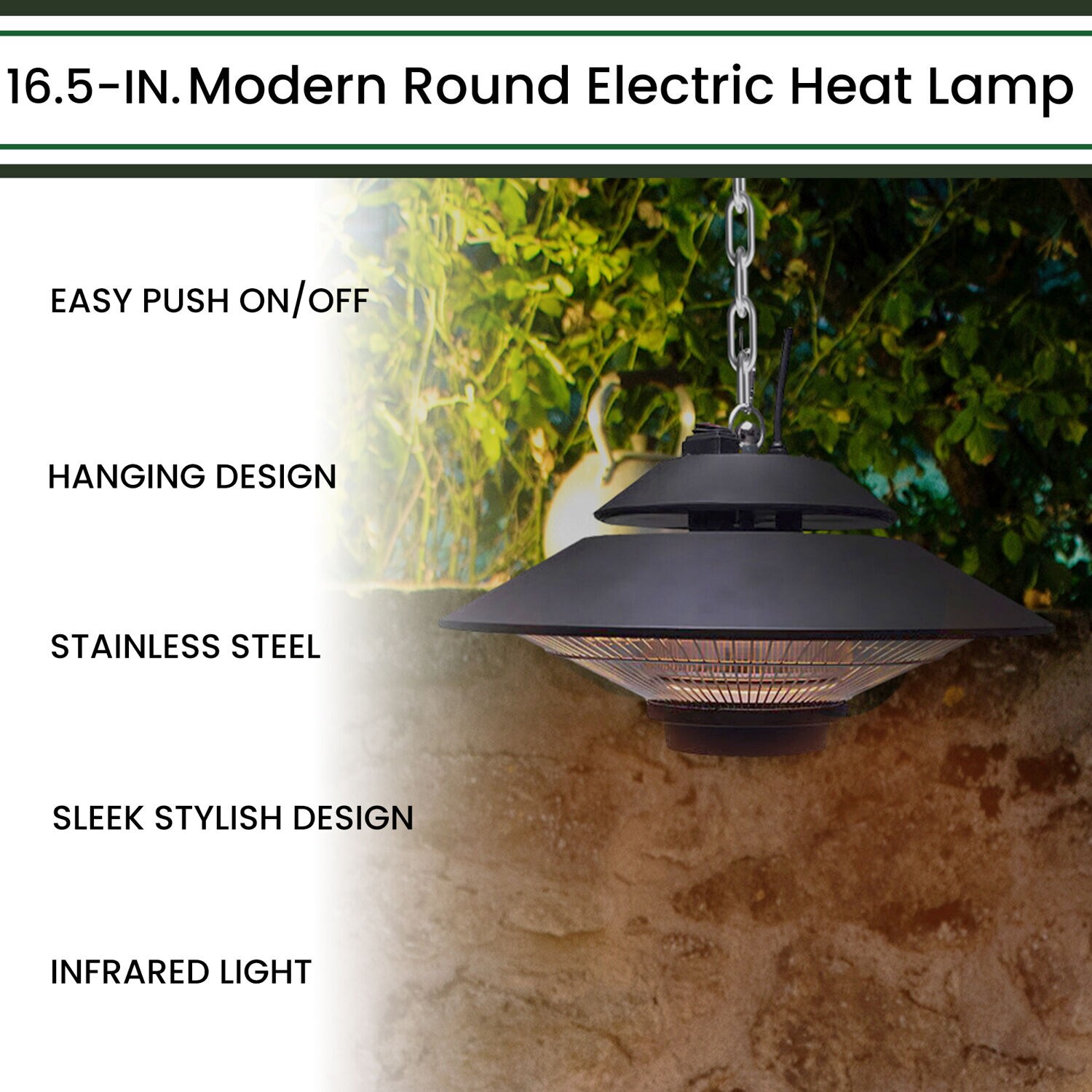 Hanover HAN1055IC-BLK Outdoor-Electric-Patio-Heaters - View #3