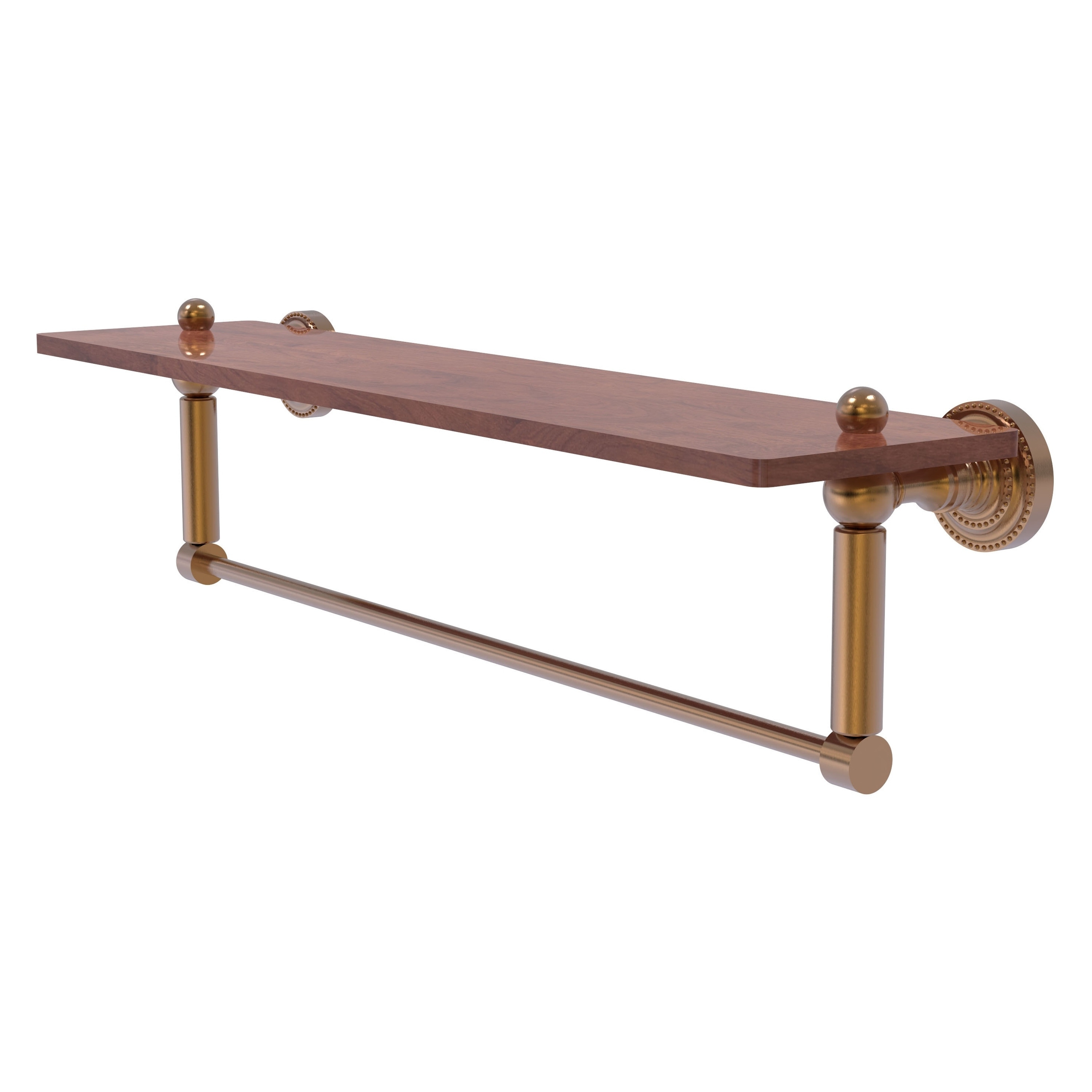 Allied Brass DT-1TB-22-IRW-BBR Dottingham Brushed Bronze Wall mount Bathroom Shelf ( 22-in x 4-in x 5-in )