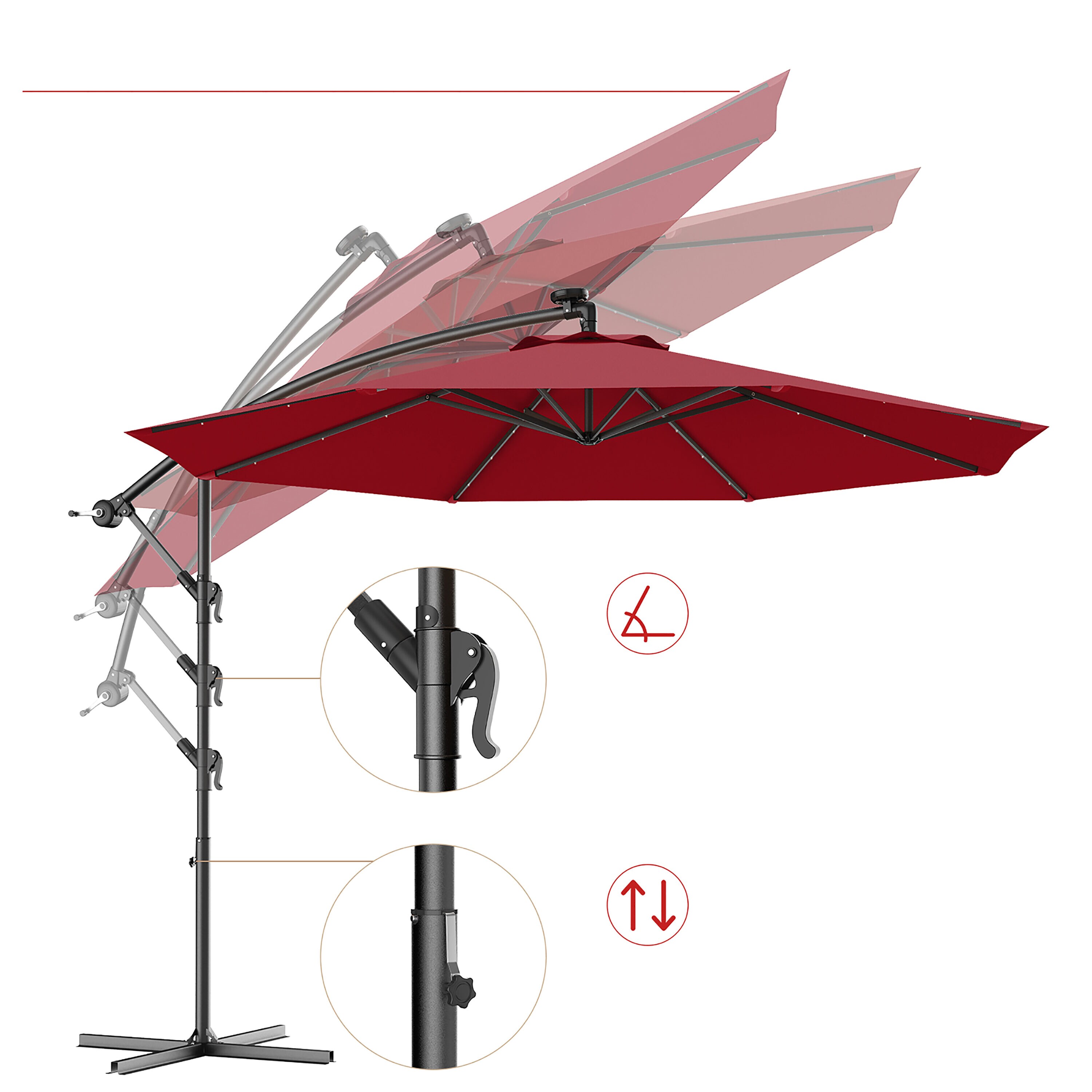 Costway OP3154BUG Umbrellas-2 - View #2